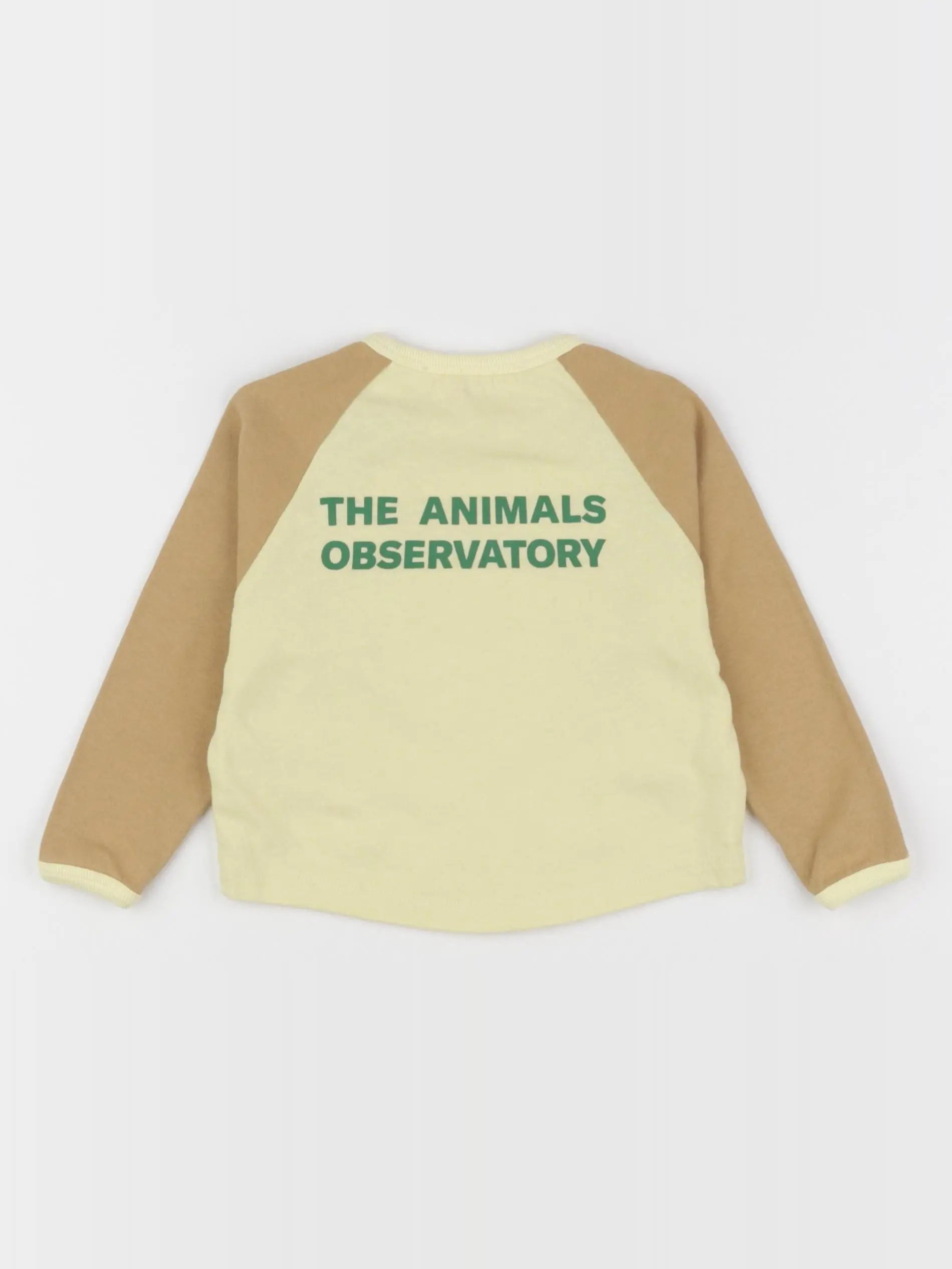 The animals observatory - tee-shirt imprimé au dos jaune, marron - 6 mois