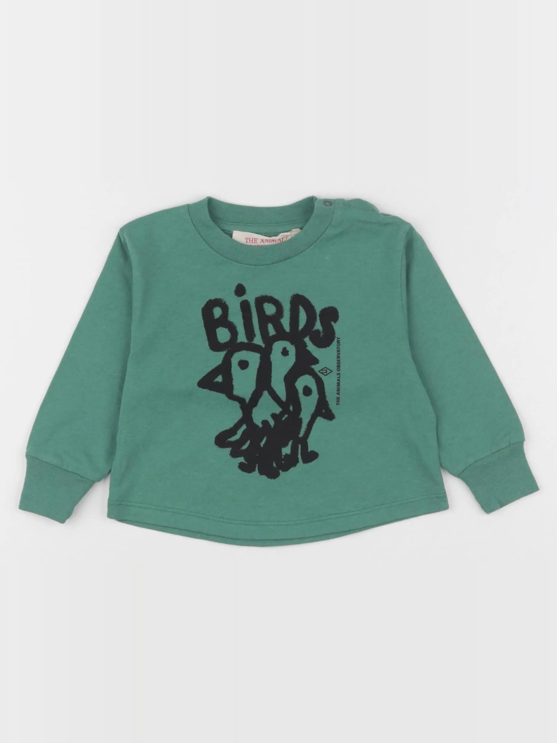 The animals observatory - tee-shirt vert - 6 mois