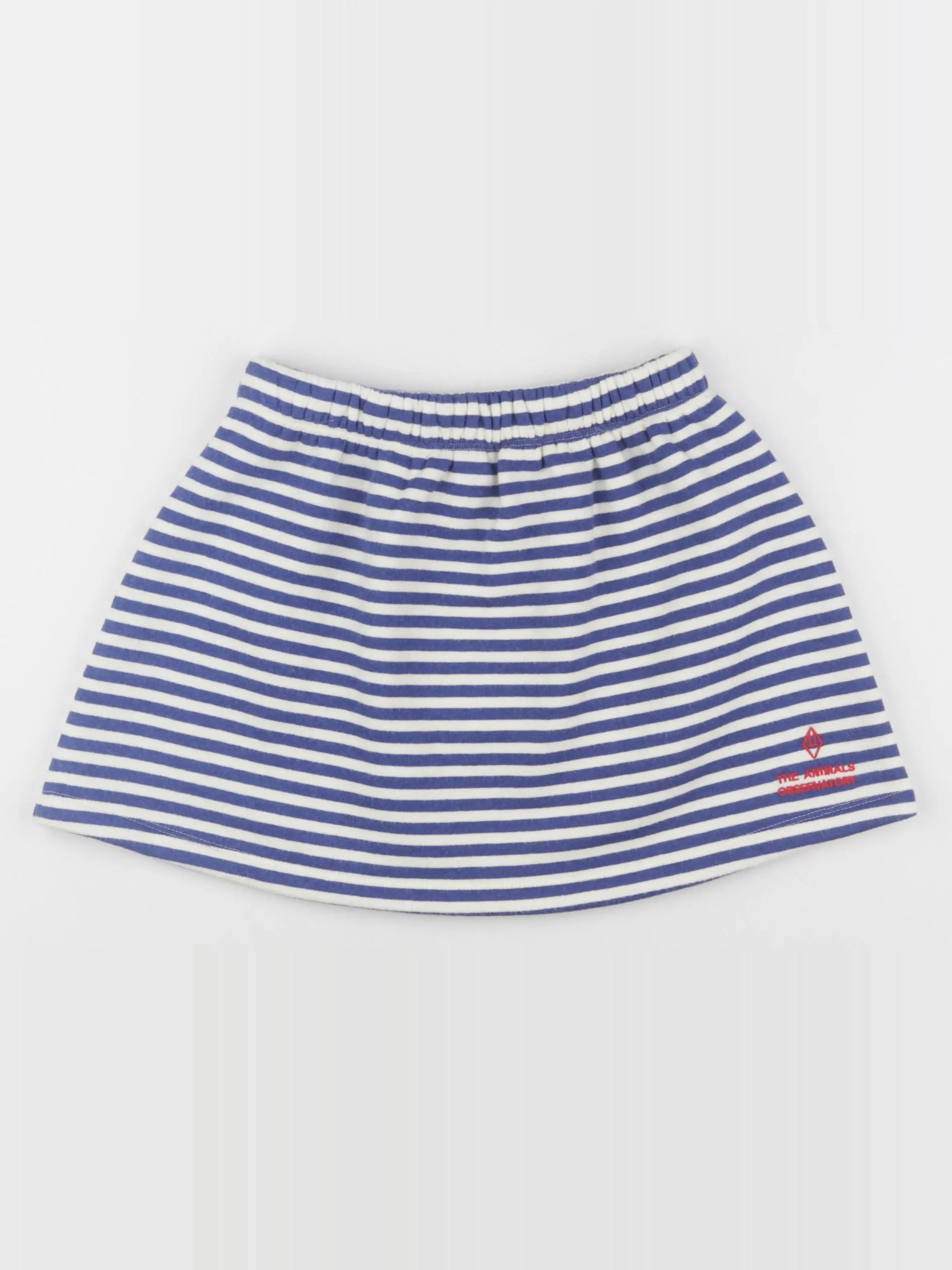 The animals observatory - jupe bleu, blanc - 8 ans