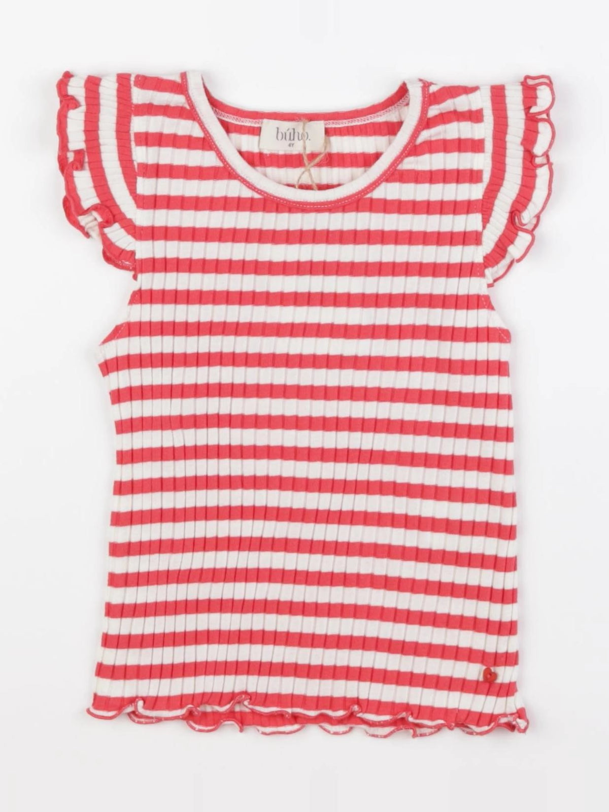 Buho - débardeur rouge, blanc - 4 ans