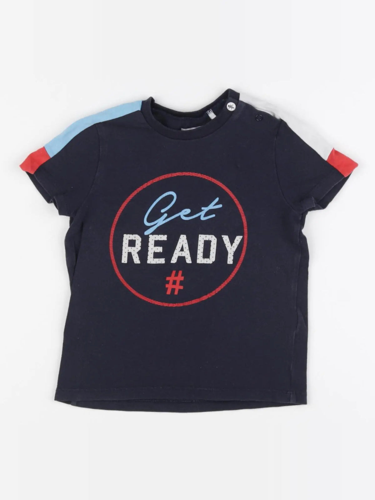 IKKS - tee-shirt bleu - 18 mois