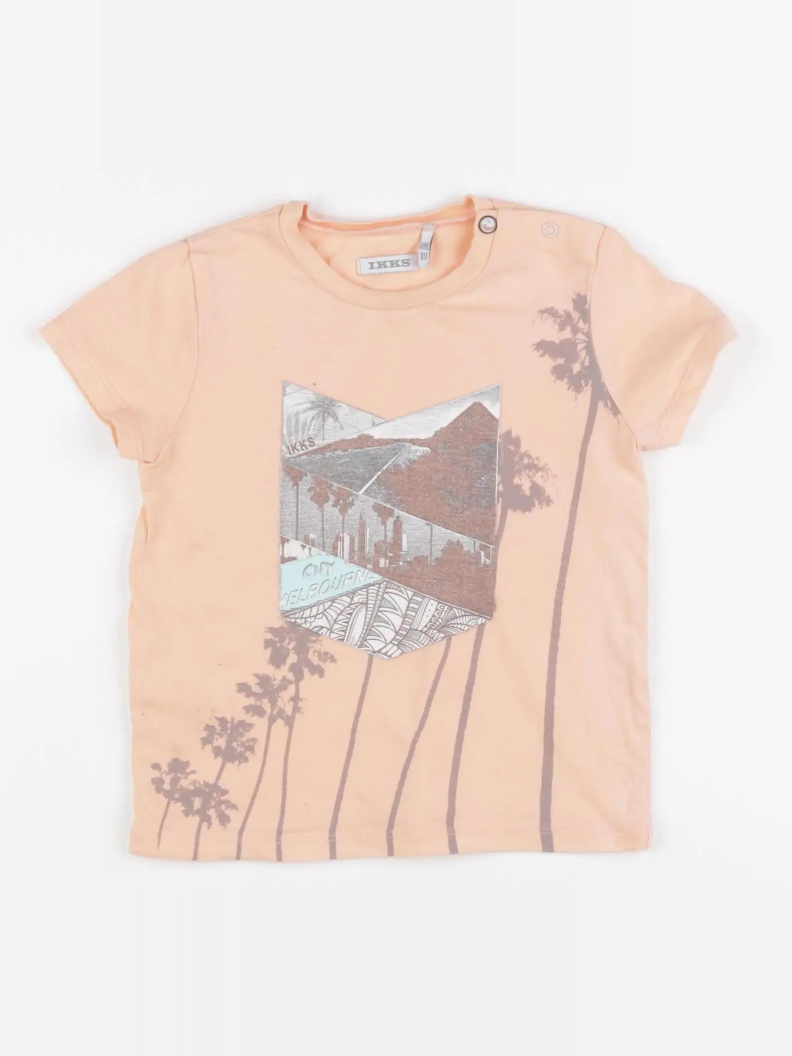 IKKS - tee-shirt orange - 18 mois