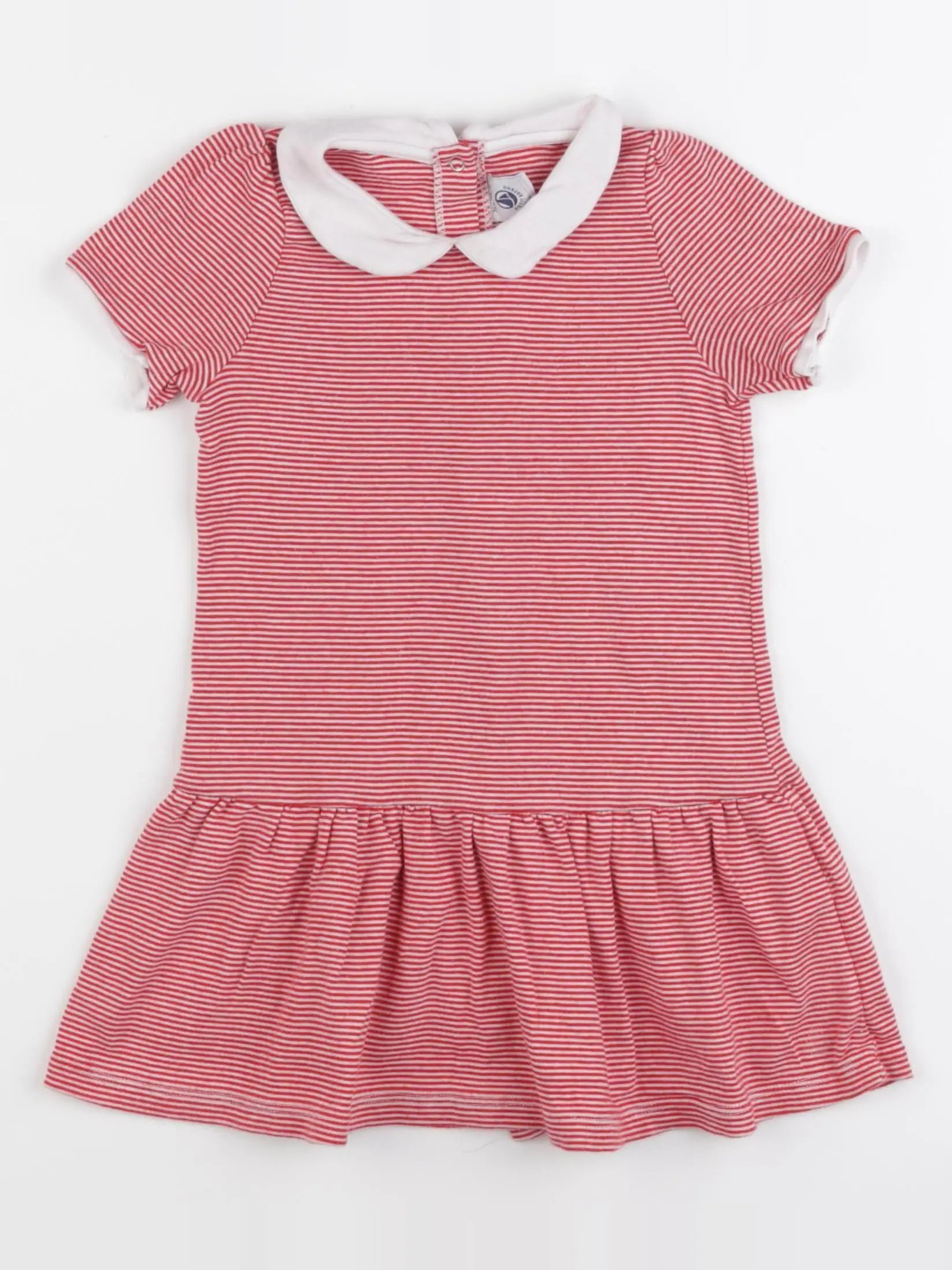 Petit Bateau - robe rouge - 36 mois