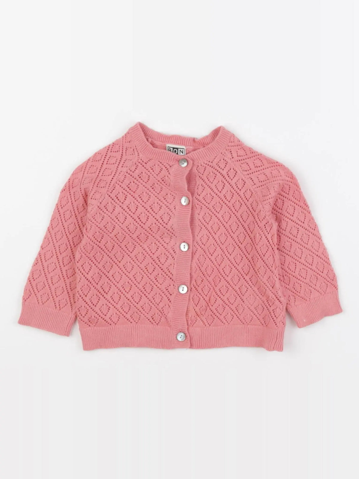 Bonton - gilet rose - 6 mois