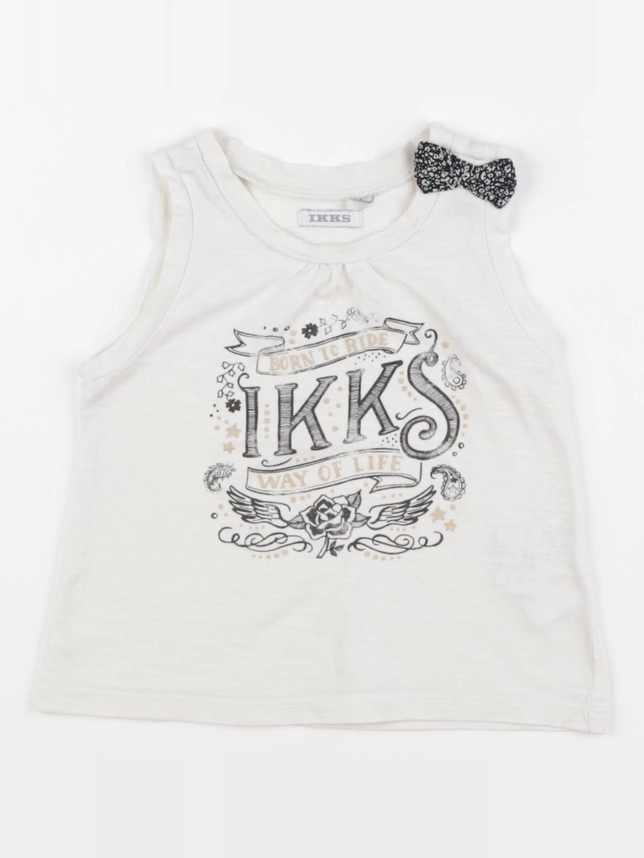 IKKS - débardeur blanc - 18 mois