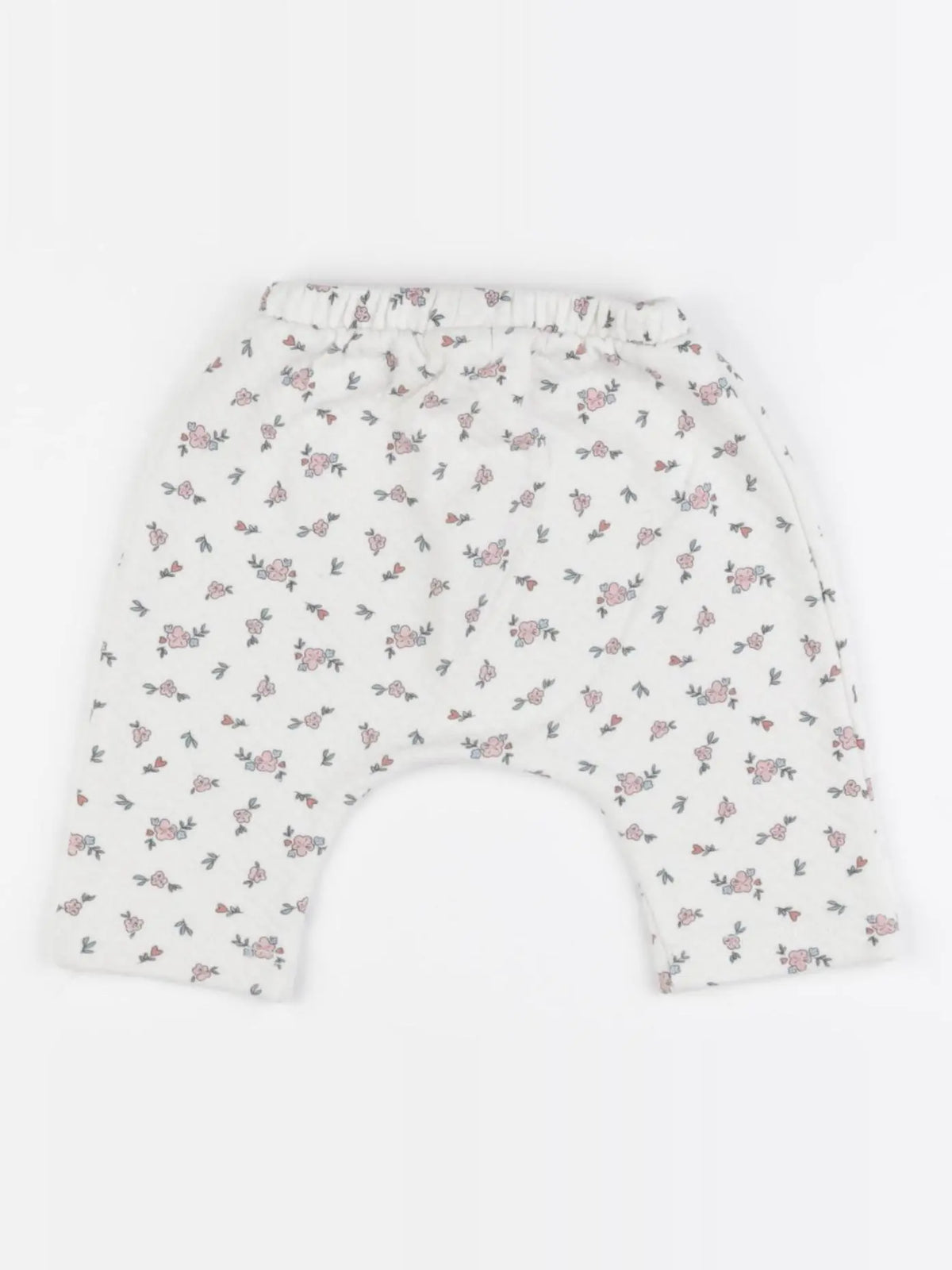 Vertbaudet - sarouel beige, rose - 3 mois