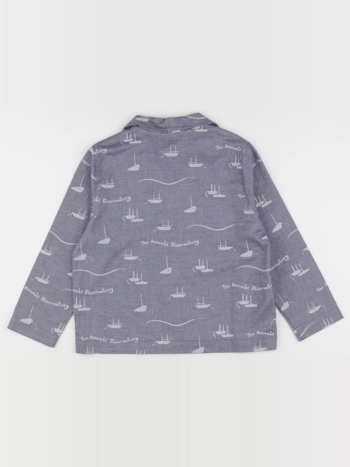 The animals observatory - chemise bleu - 8 ans