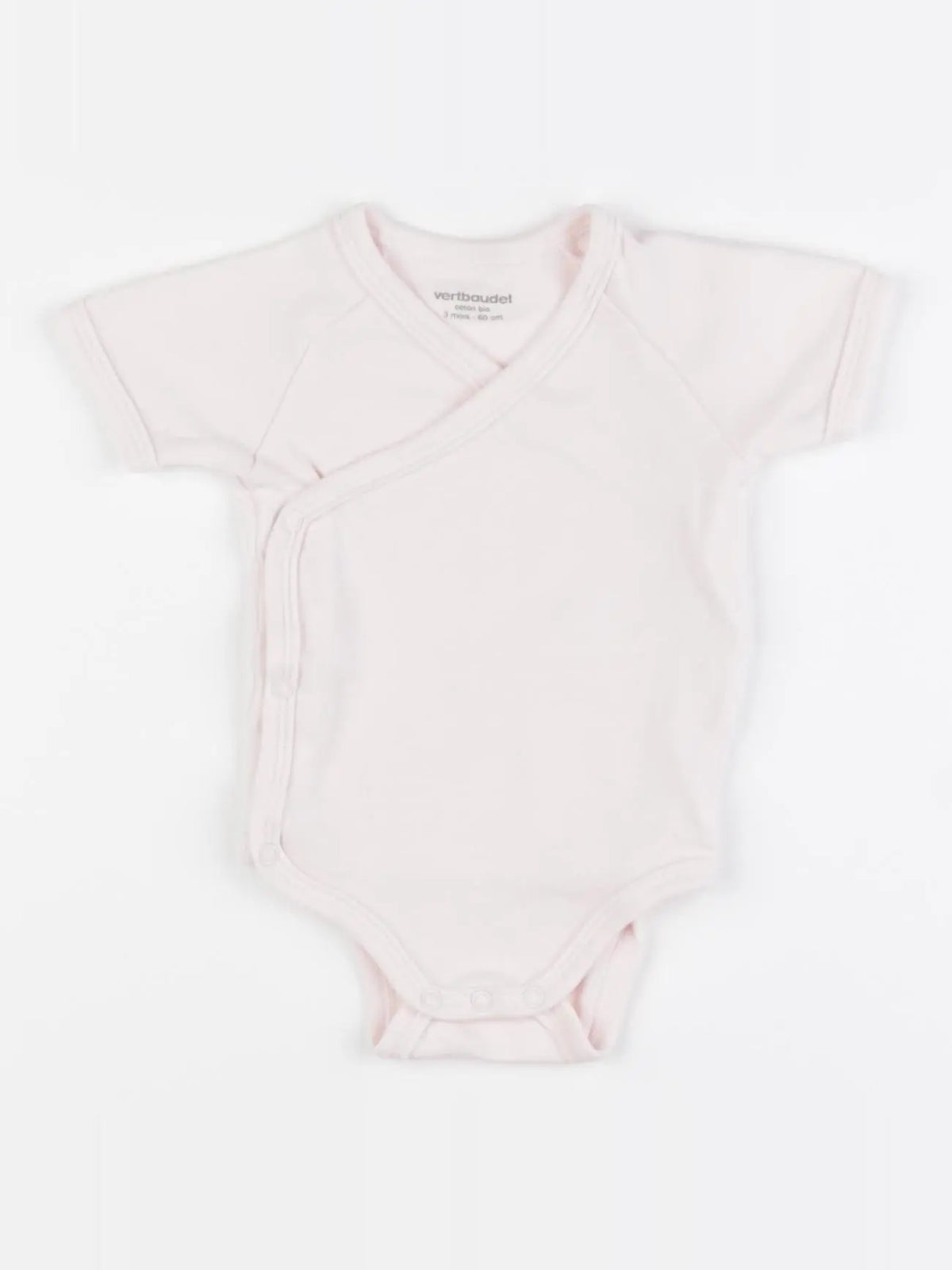 Vertbaudet - body rose - 3 mois
