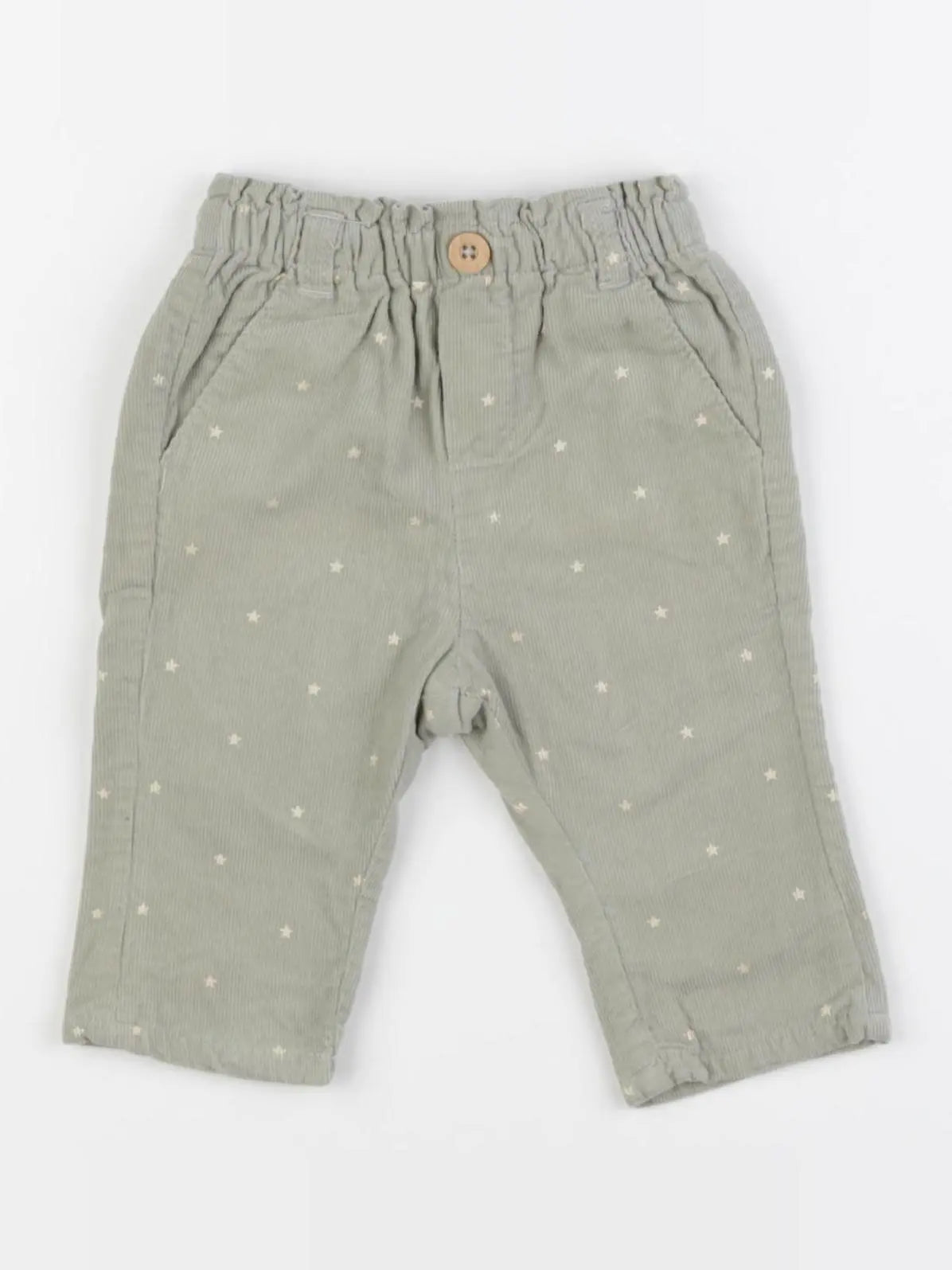 Vertbaudet - pantalon vert - 3 mois