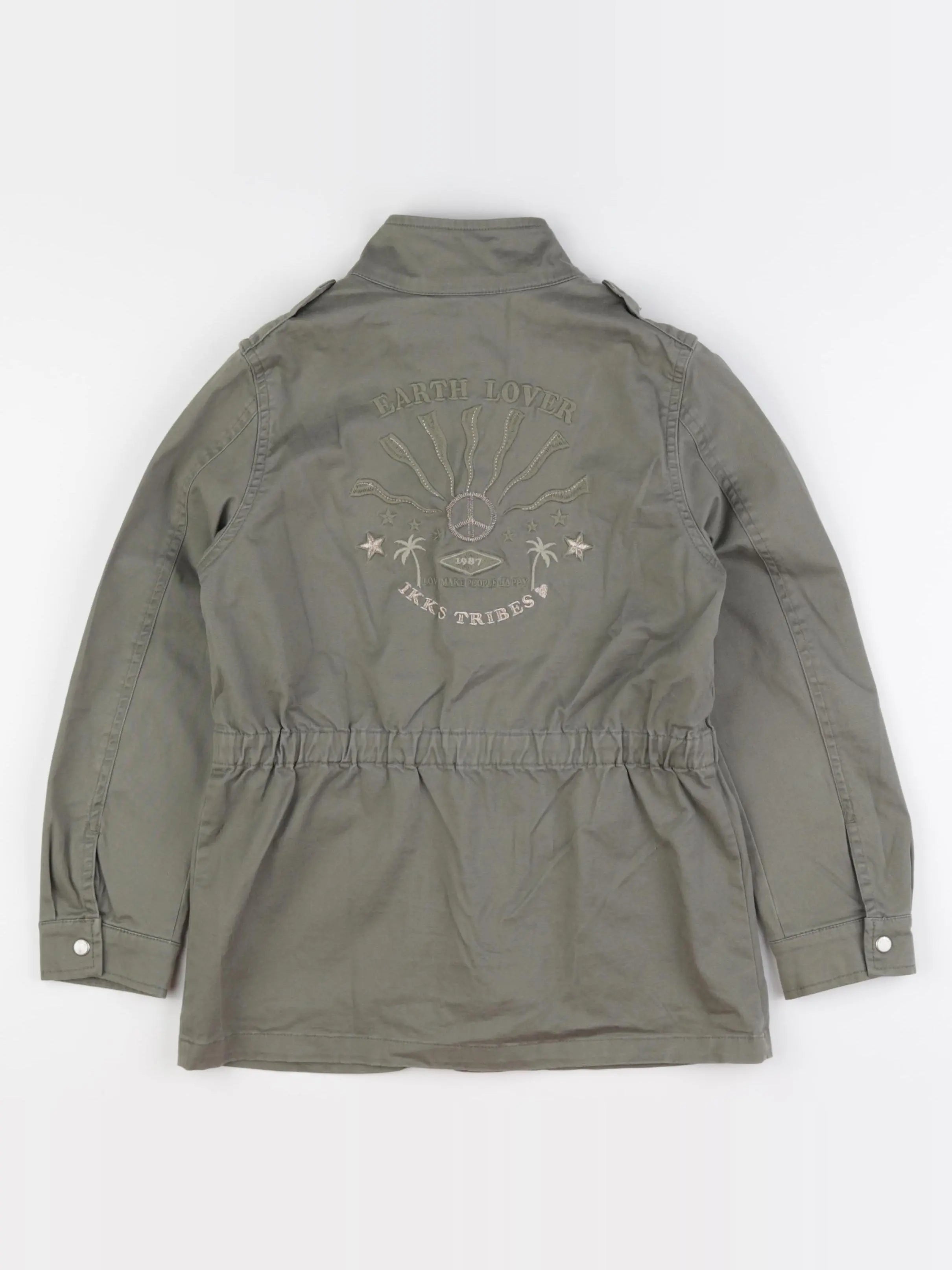 IKKS - veste imprimé au dos vert - 8 ans