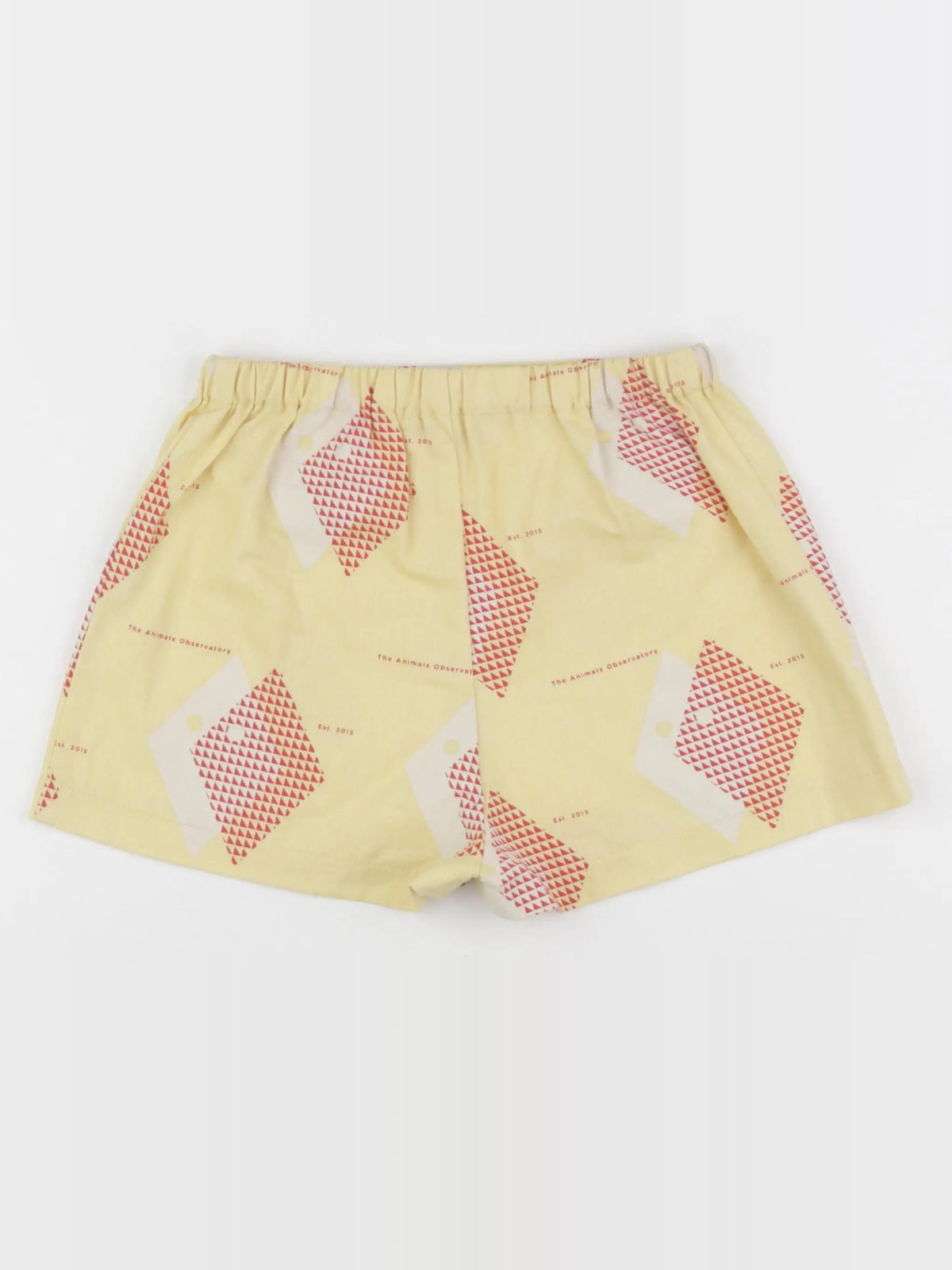 The animals observatory - jupe short jaune, rouge - 8 ans