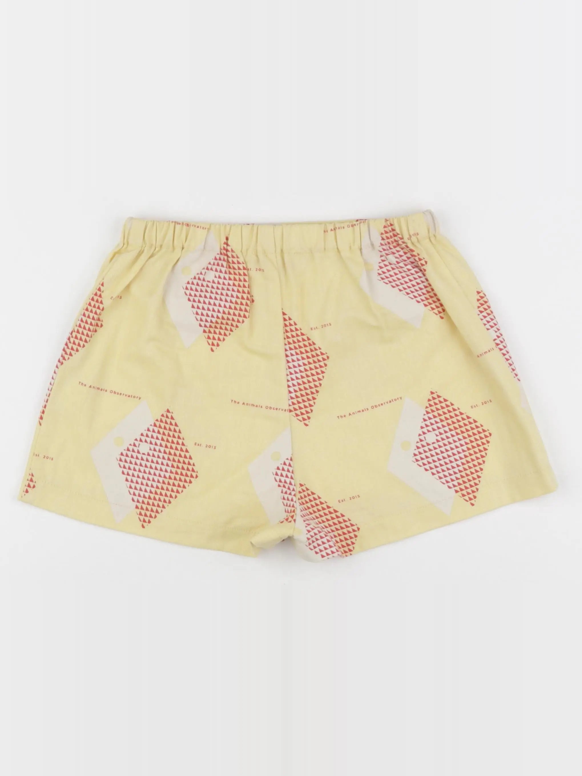 The animals observatory - jupe short jaune, rouge - 8 ans