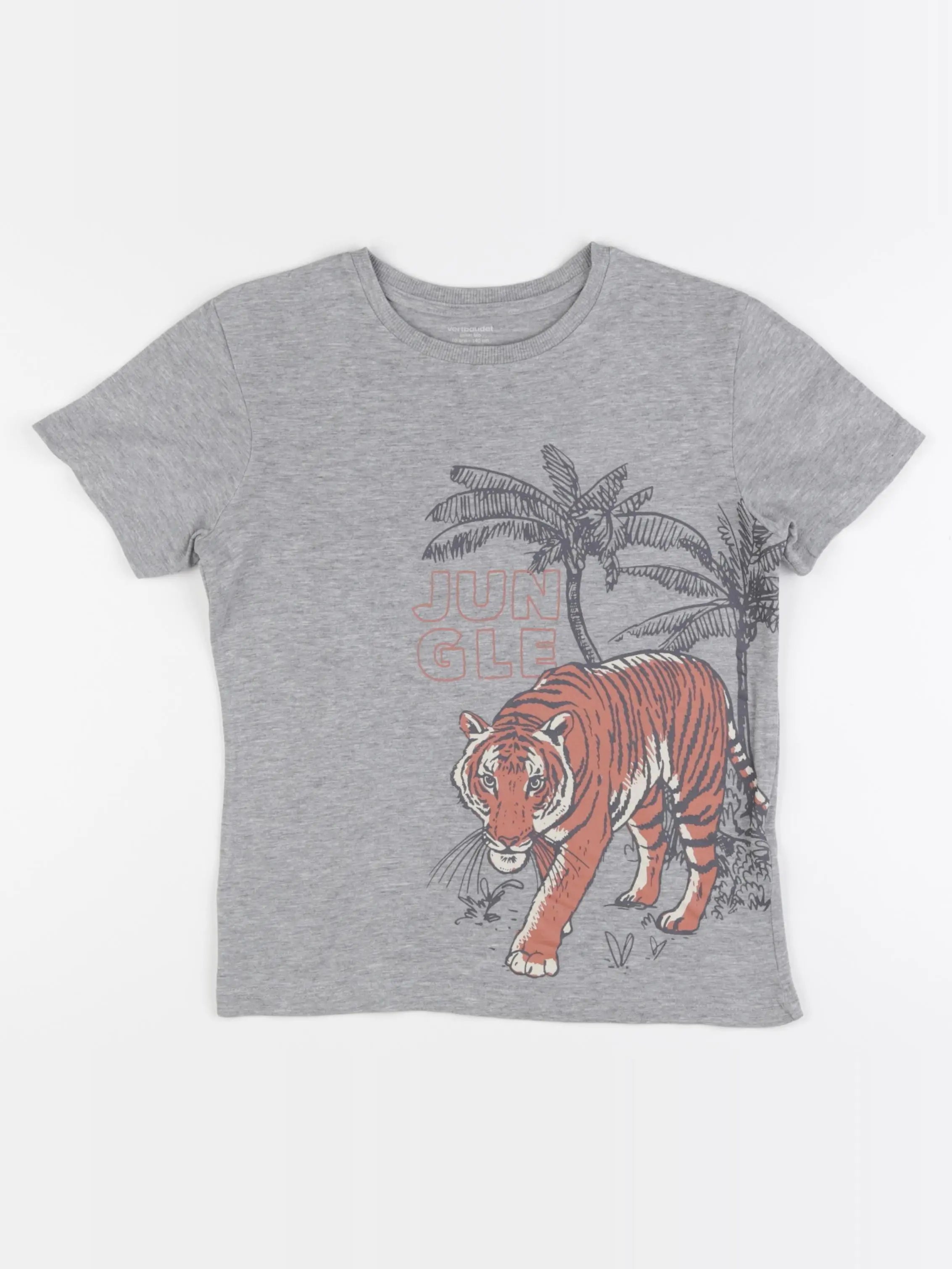 Vertbaudet - tee-shirt gris - 10 ans