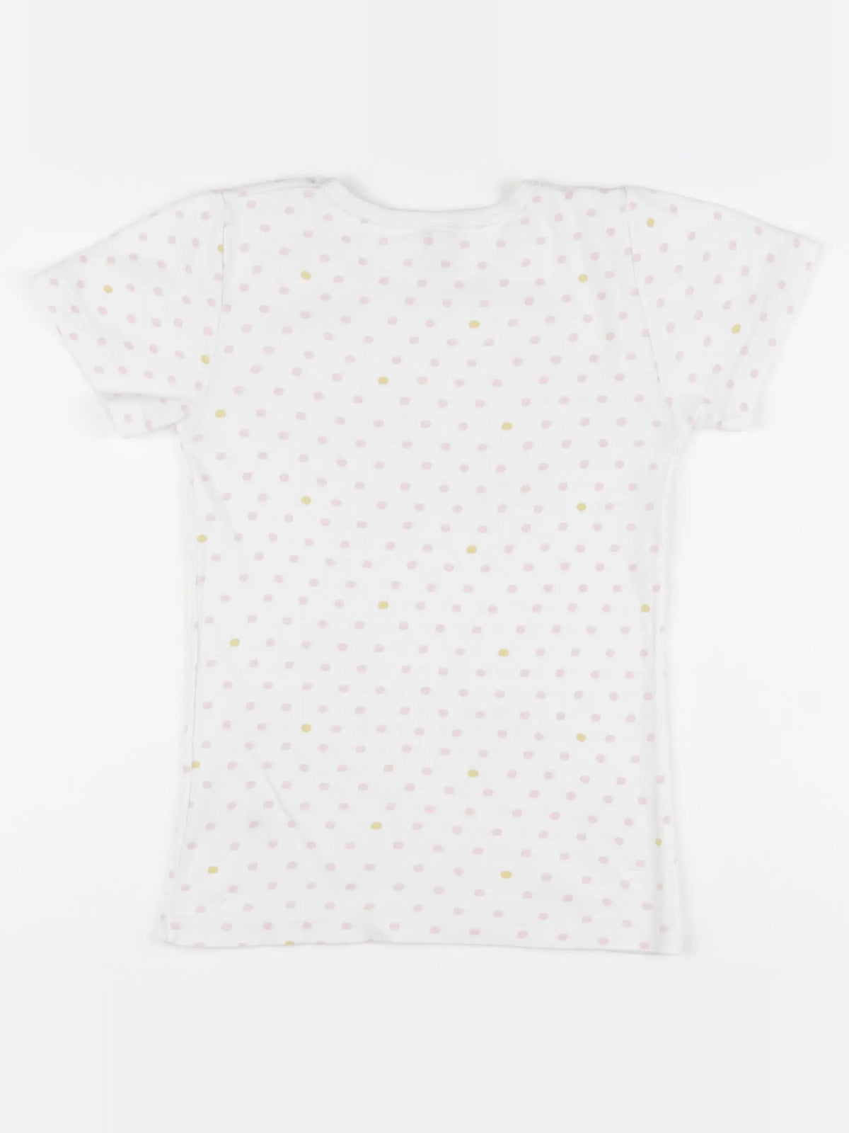 Petit Bateau - maillot de corps rose, blanc - 8 ans