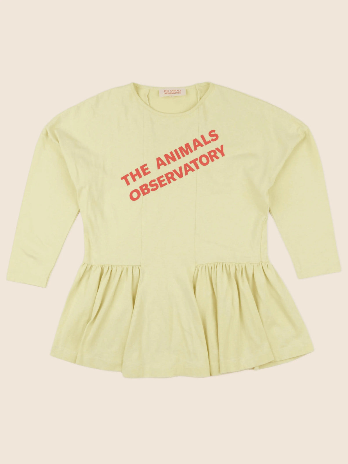 The animals observatory - robe jaune - 8 ans