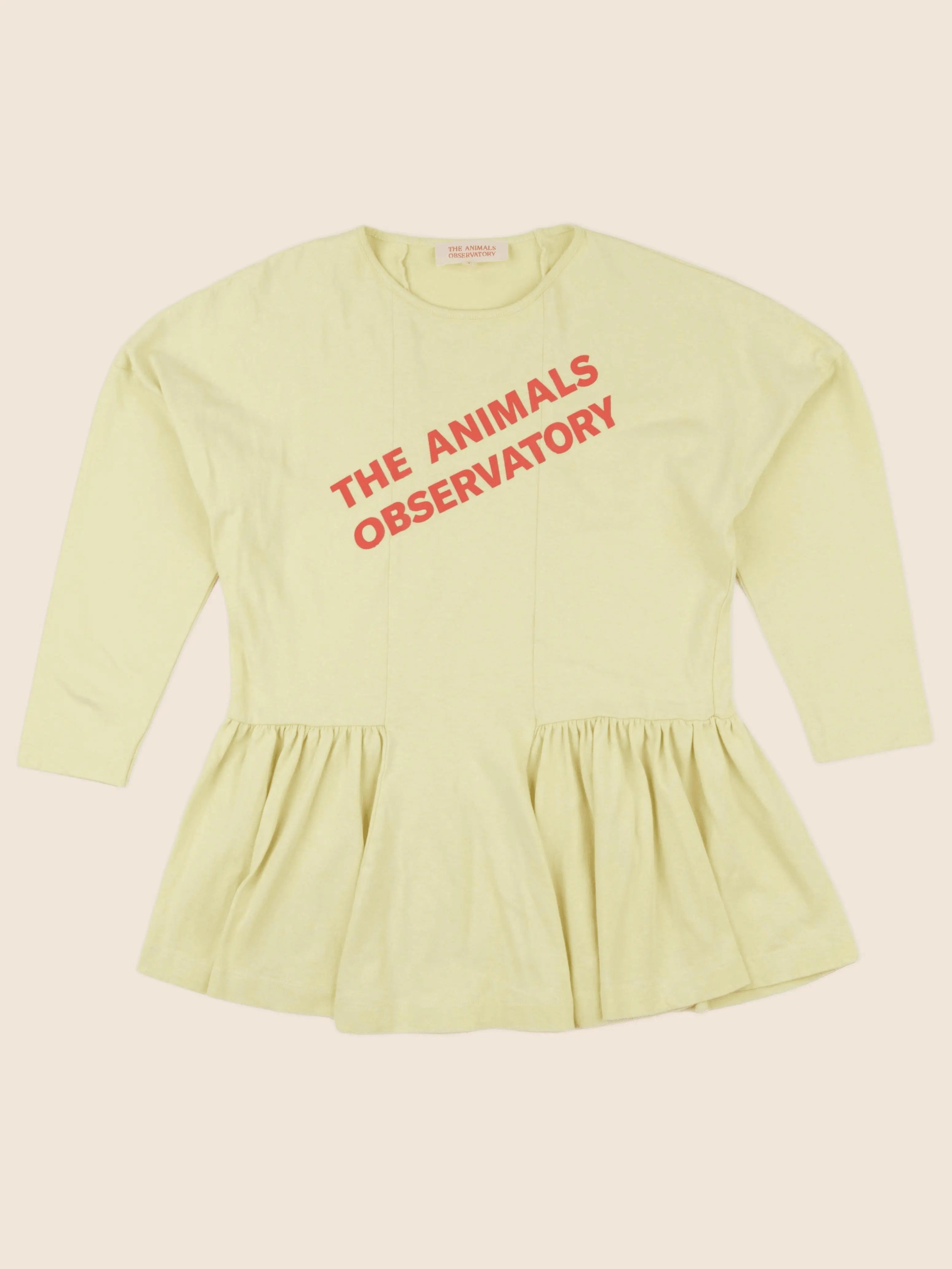 The animals observatory - robe jaune - 8 ans