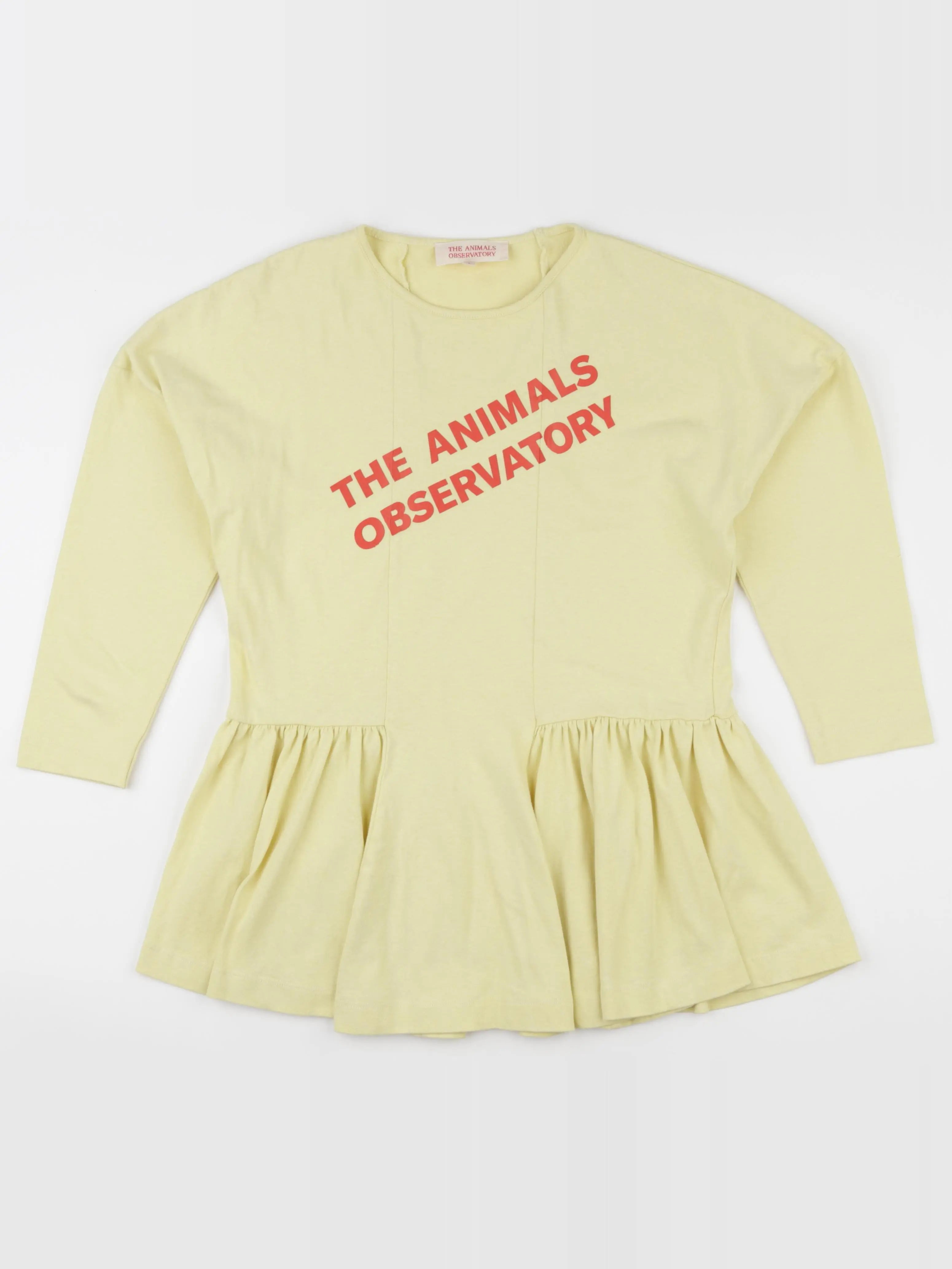 The animals observatory - robe jaune - 8 ans