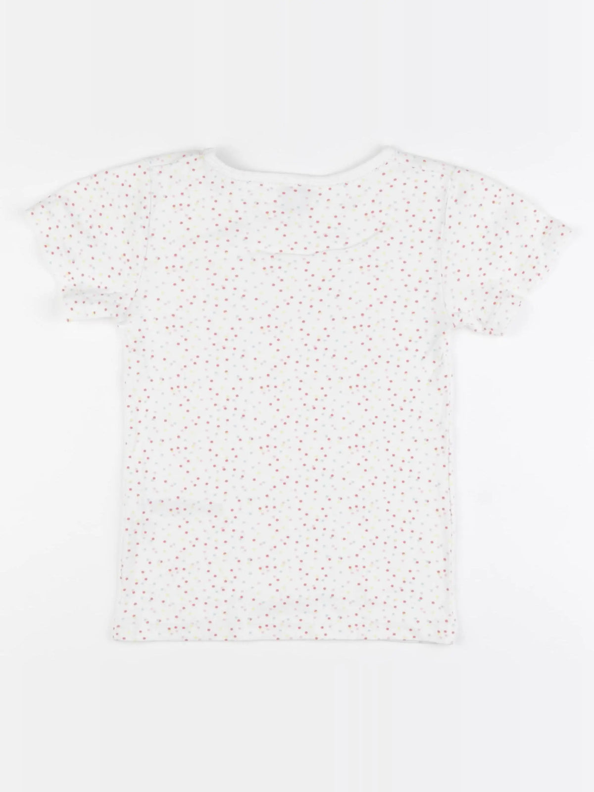 Petit Bateau - maillot de corps rose, blanc - 8 ans