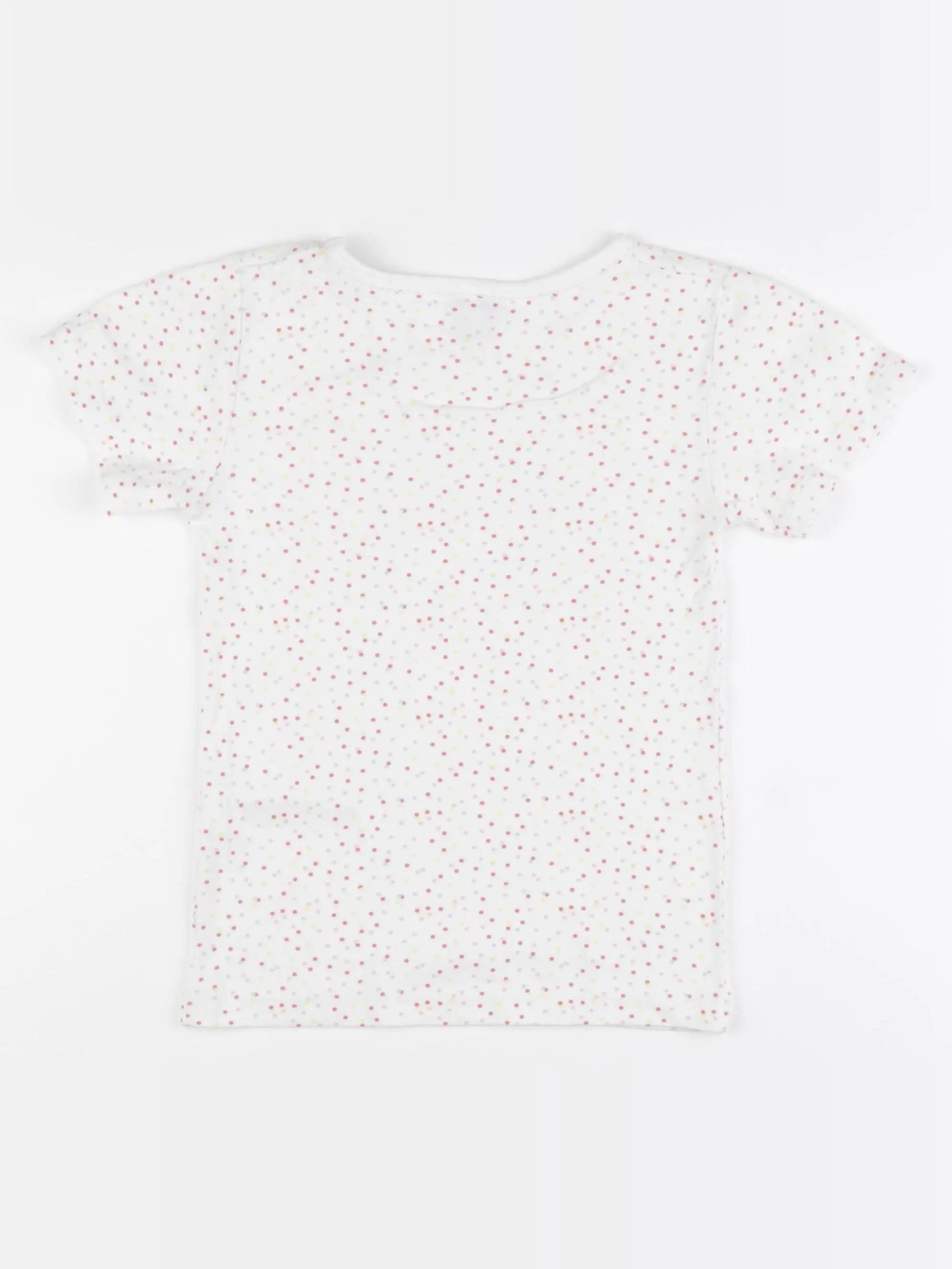 Petit Bateau - maillot de corps rose, blanc - 8 ans