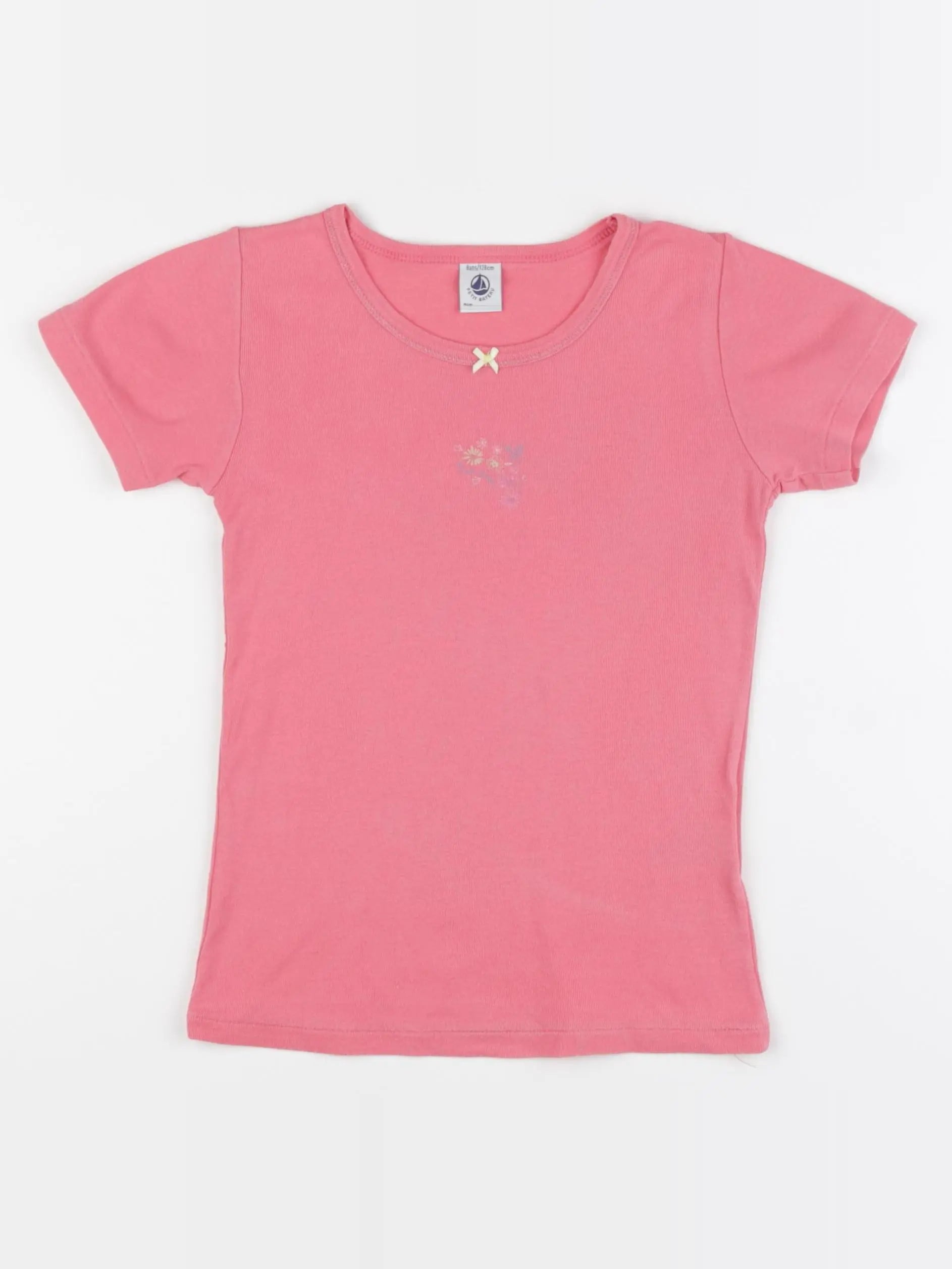 Petit Bateau - maillot de corps rose - 8 ans