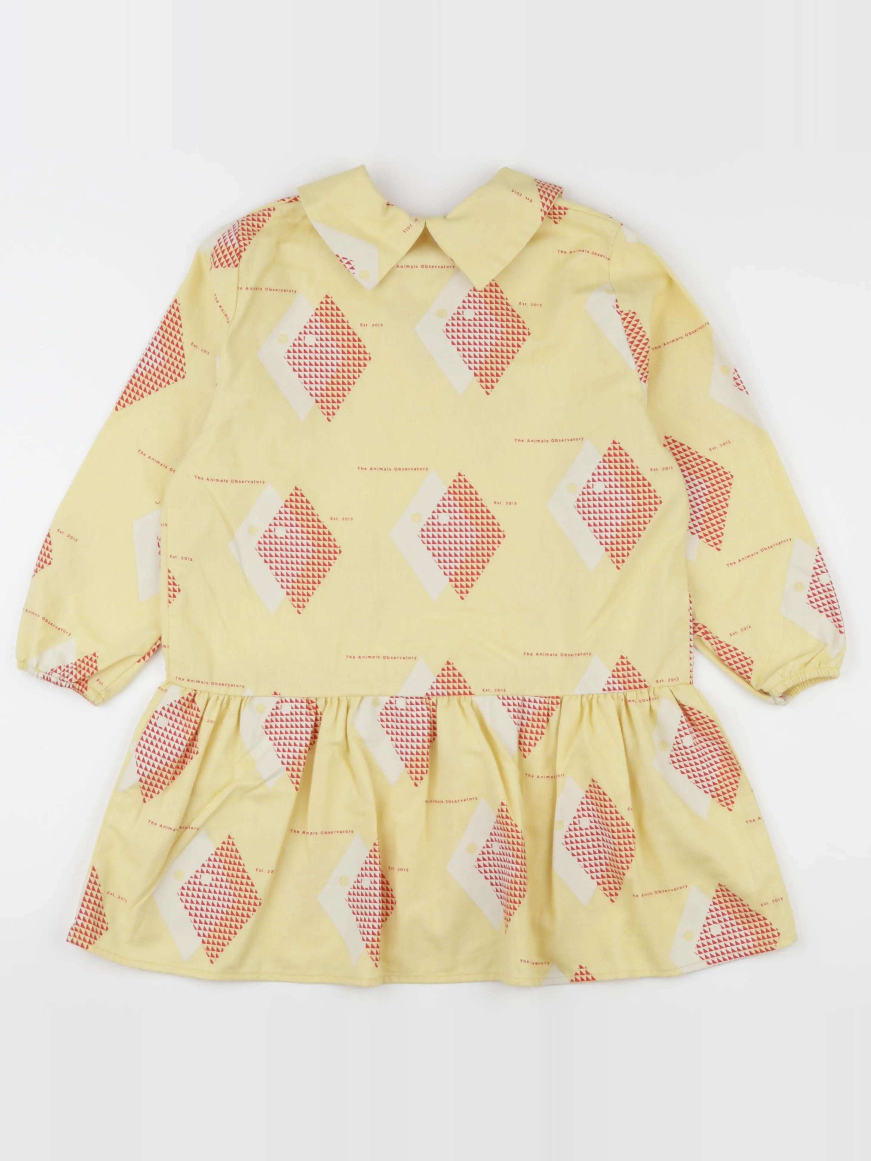 The animals observatory - robe jaune - 8 ans