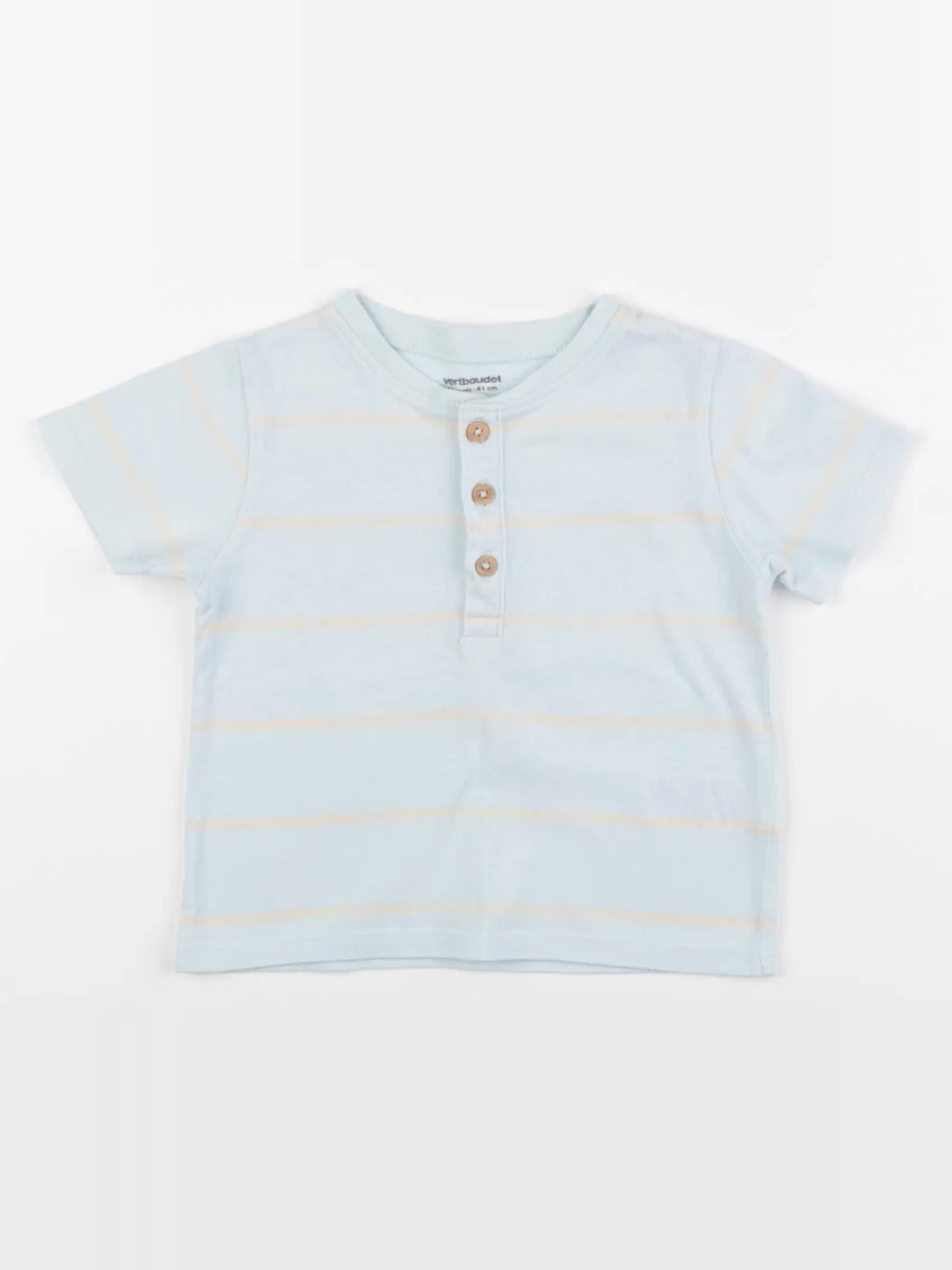 Vertbaudet - tee-shirt bleu - 18 mois