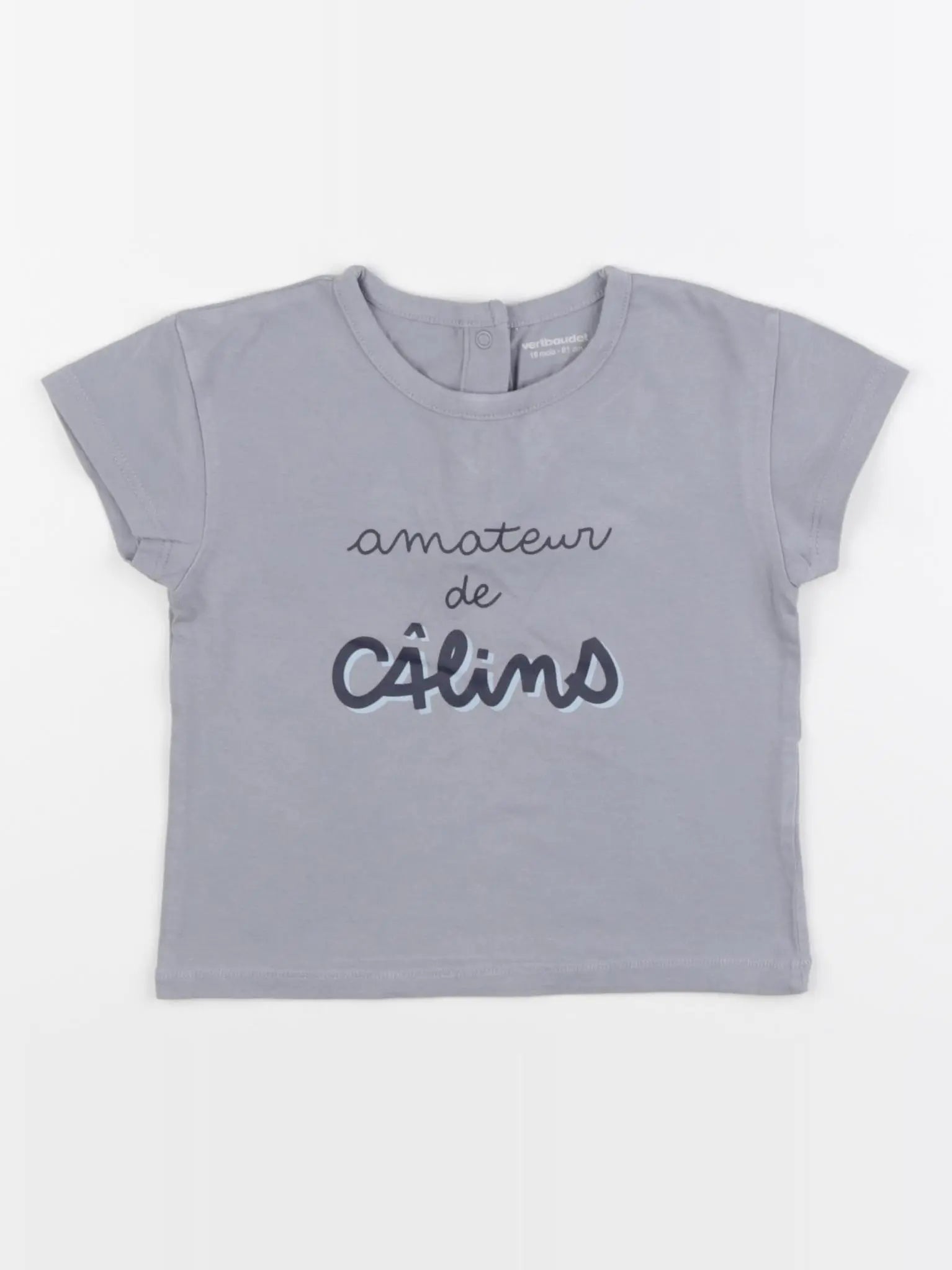 Vertbaudet - tee-shirt taupe - 18 mois