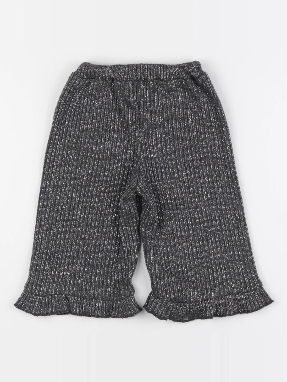 Zara - pantalon gris, argent - 12/18 mois