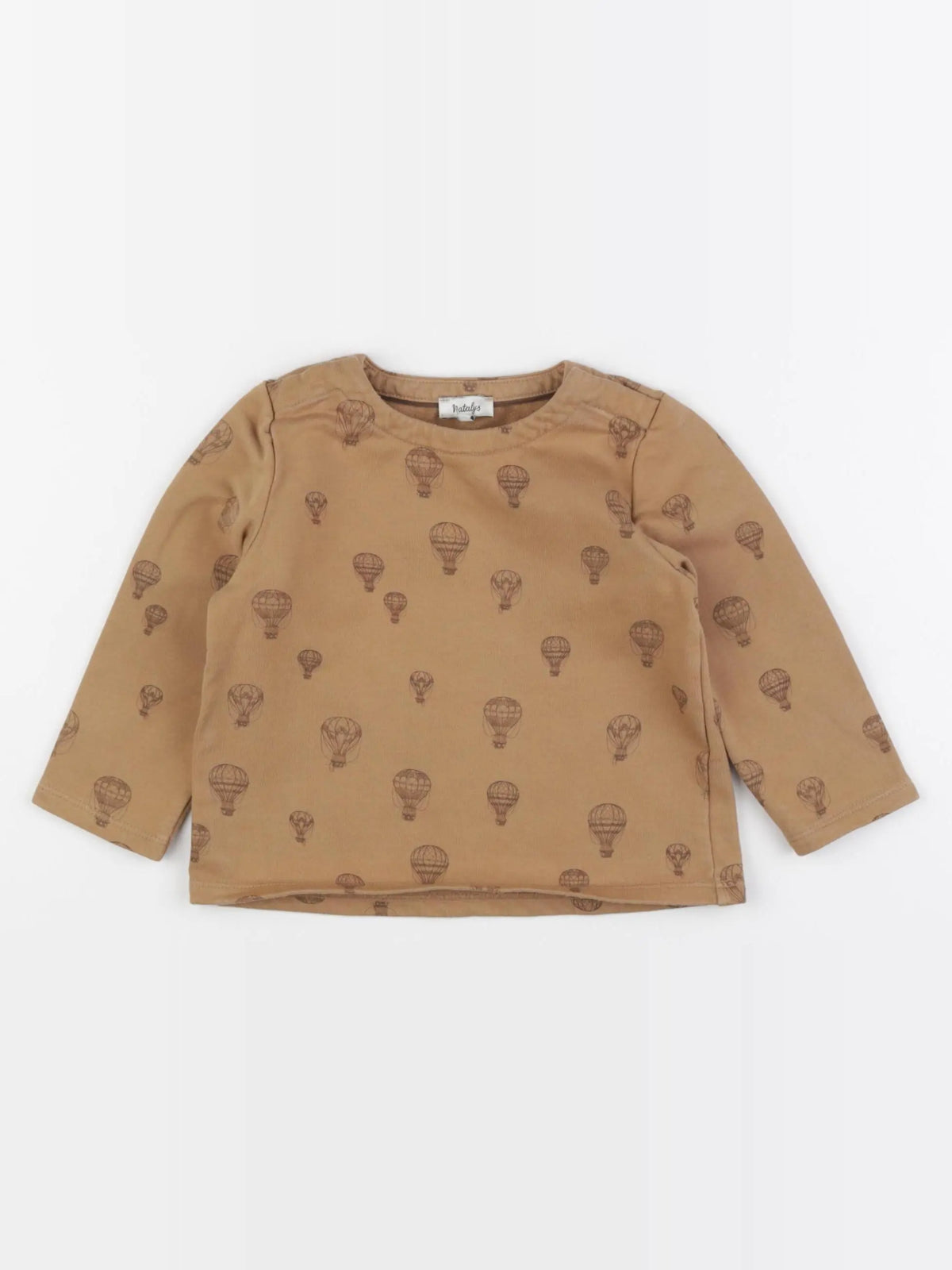 Natalys - sweat marron - 24 mois