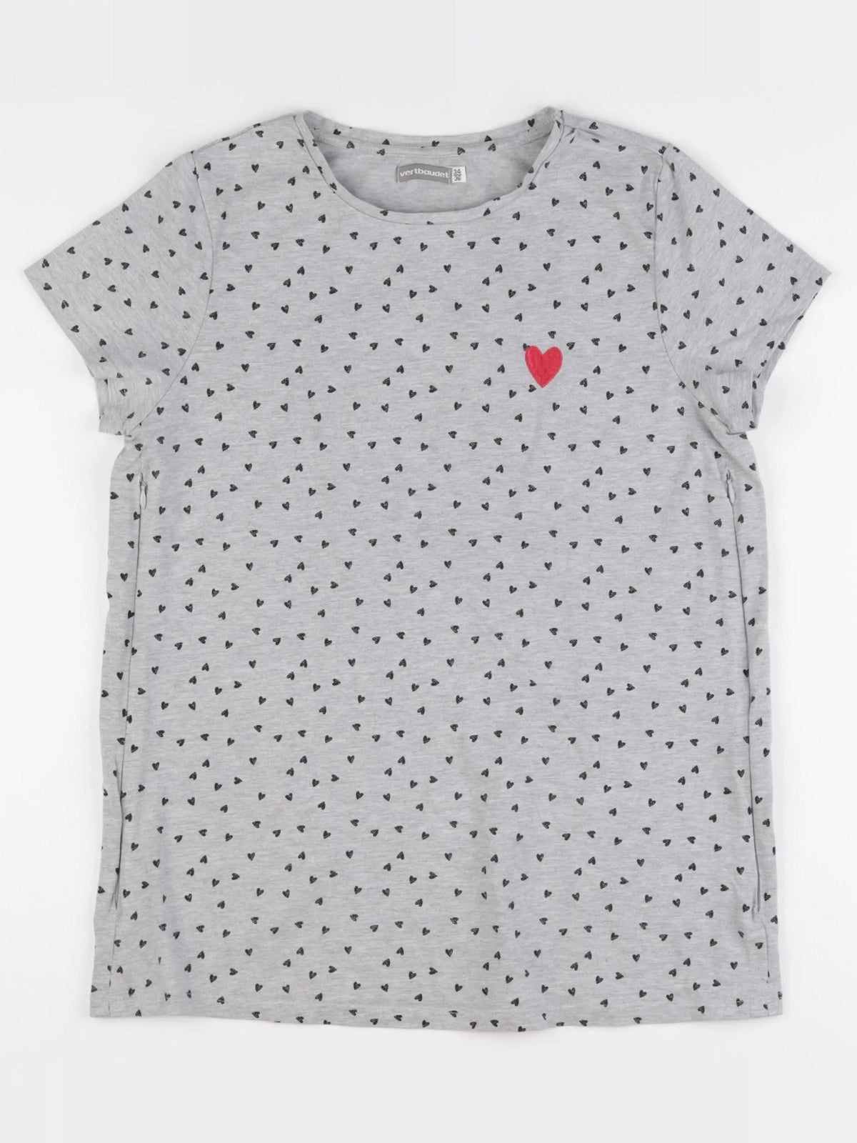 Vertbaudet - tee-shirt grossesse gris - 34 à 36