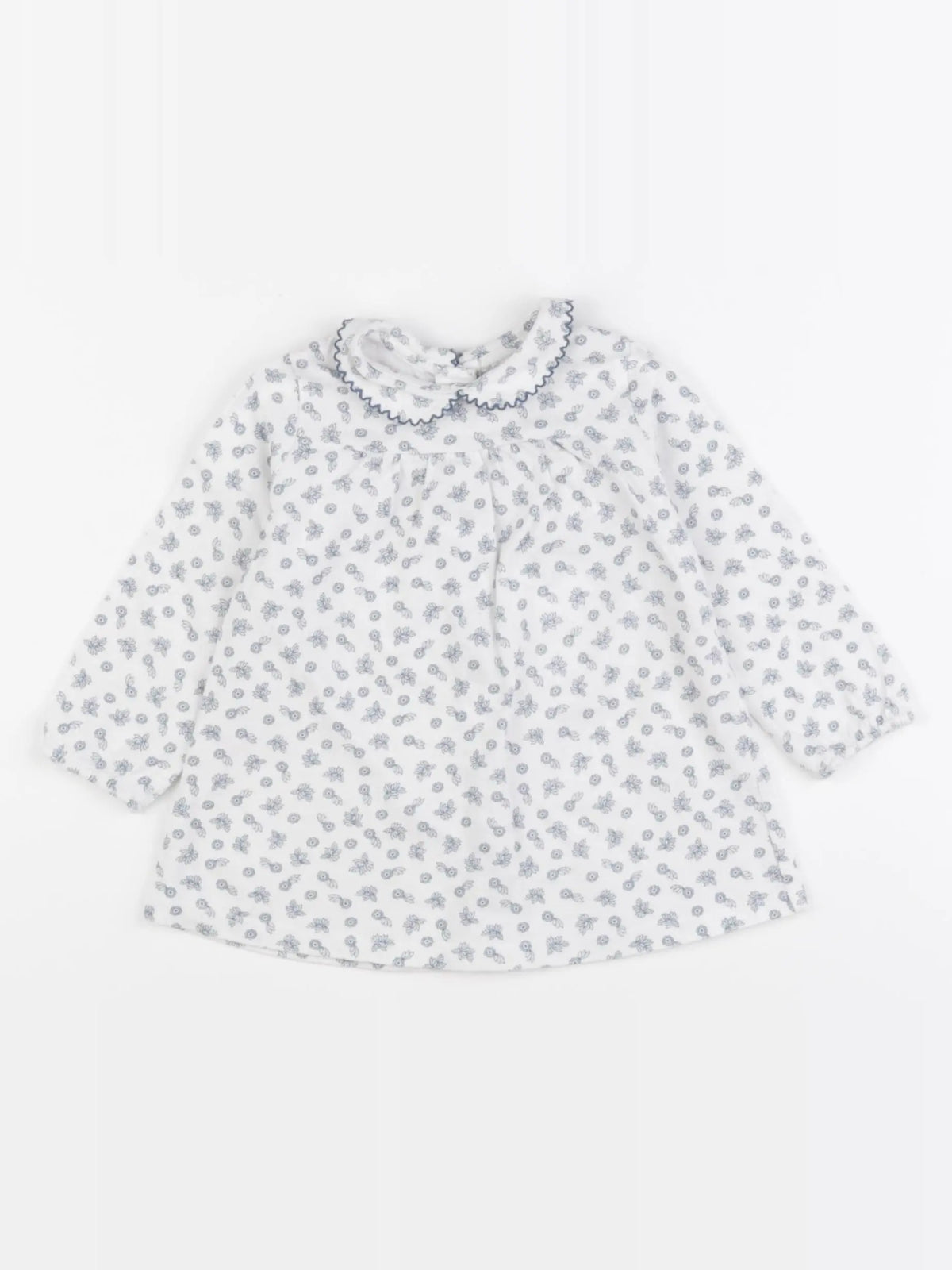 Cyrillus - tee-shirt bleu - 12 mois