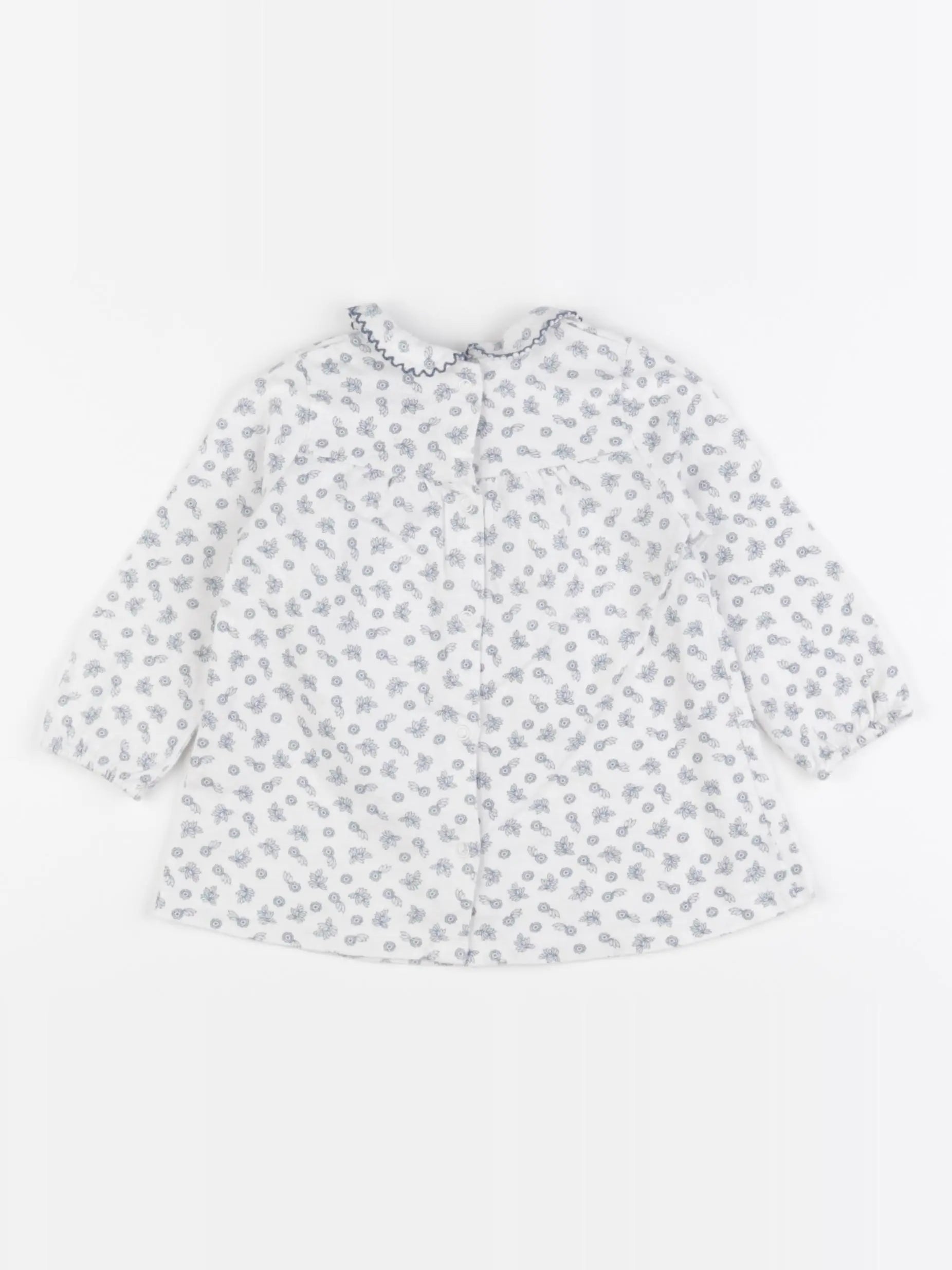 Cyrillus - tee-shirt bleu - 12 mois