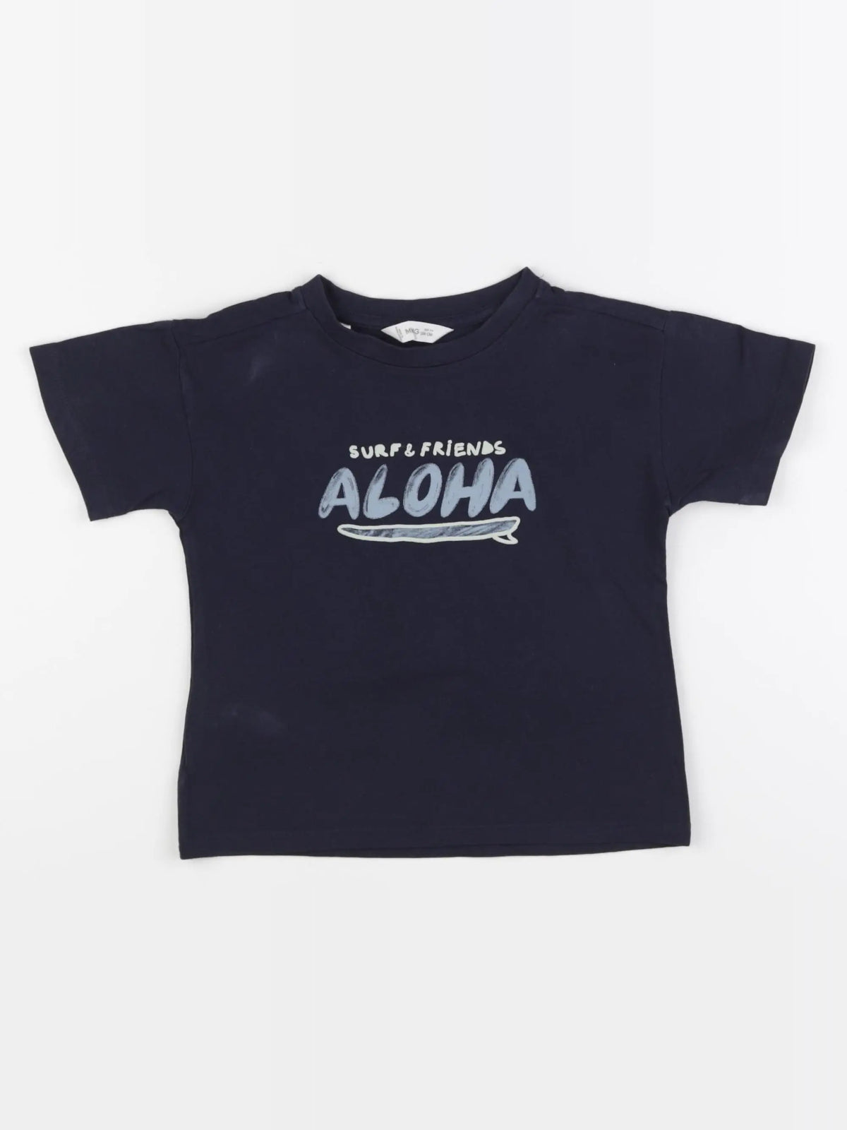 H&M - tee-shirt bleu - 3/4 ans