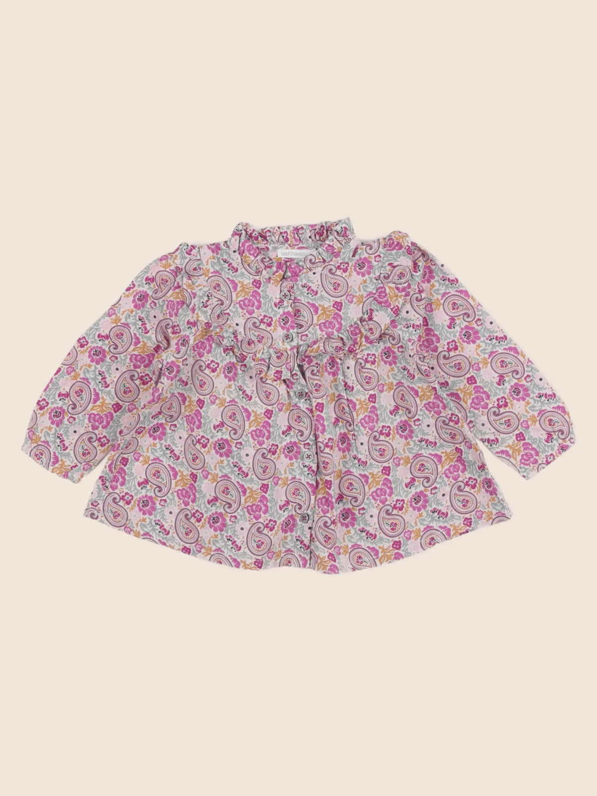 Boutchou - blouse multicolore - 12 mois