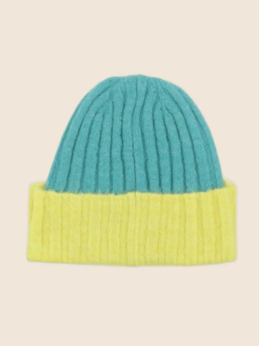 Bonnet BICOLOR PONY jaune, bleu