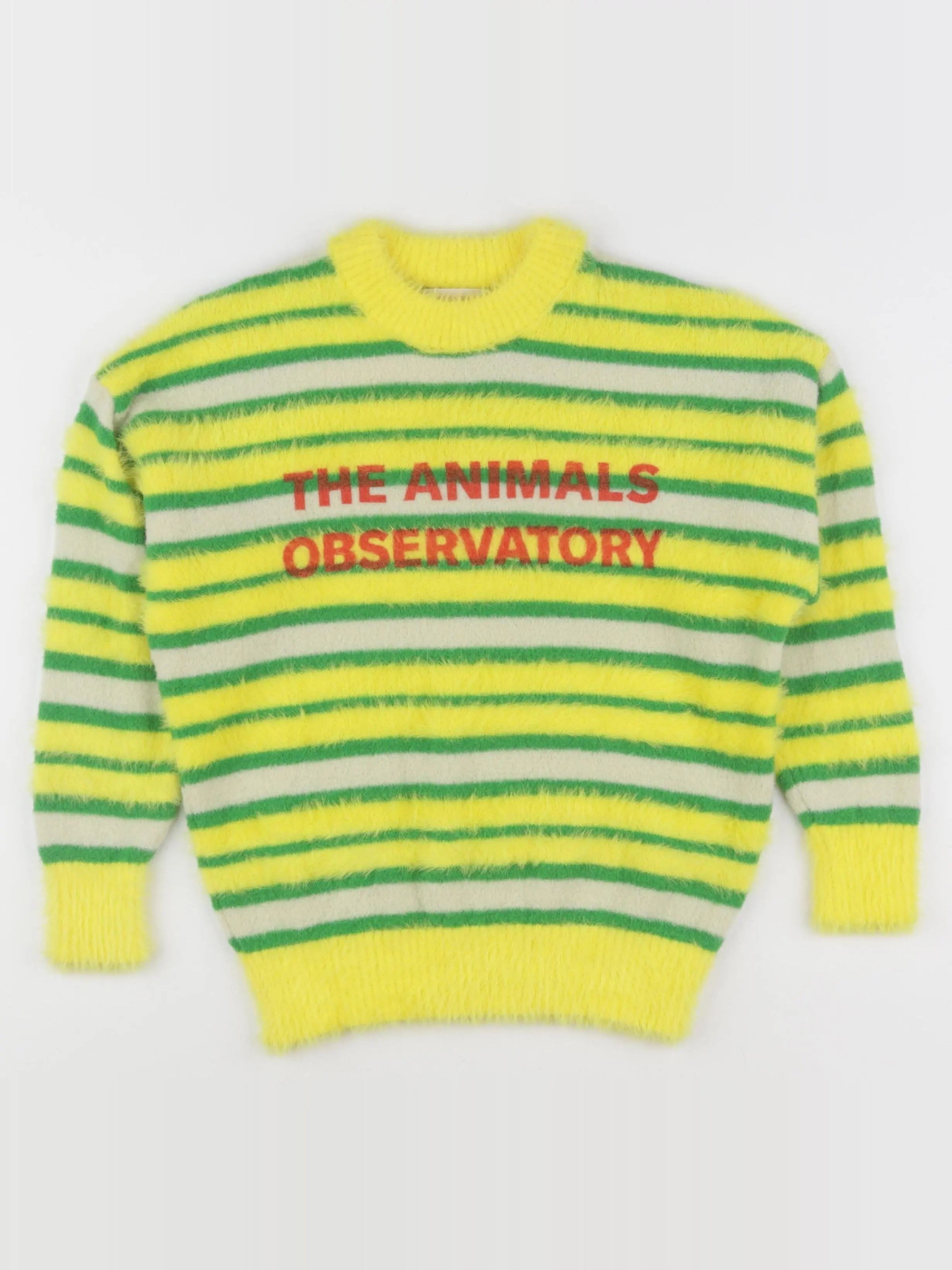 The animals observatory - pull jaune, vert - 8 ans