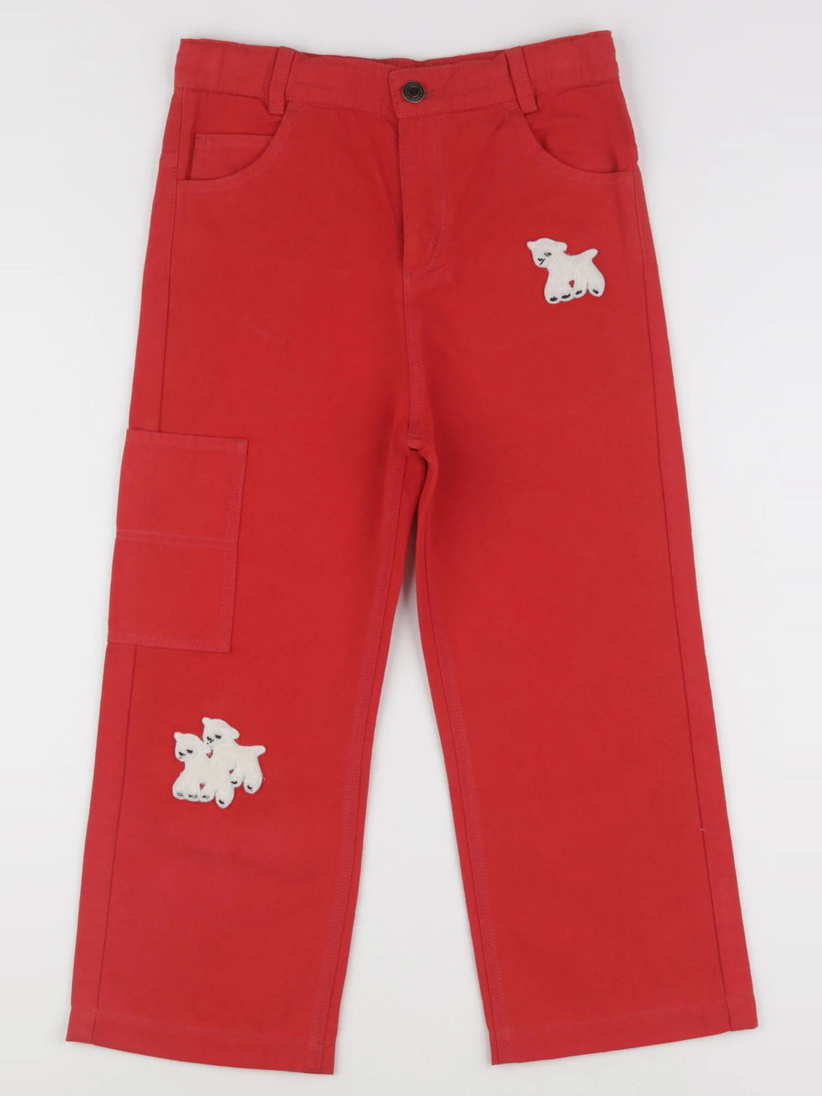 The animals observatory - pantalon rouge - 8 ans