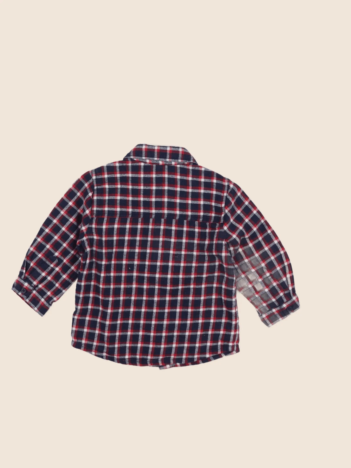 Boutchou - chemise bleu - 12 mois