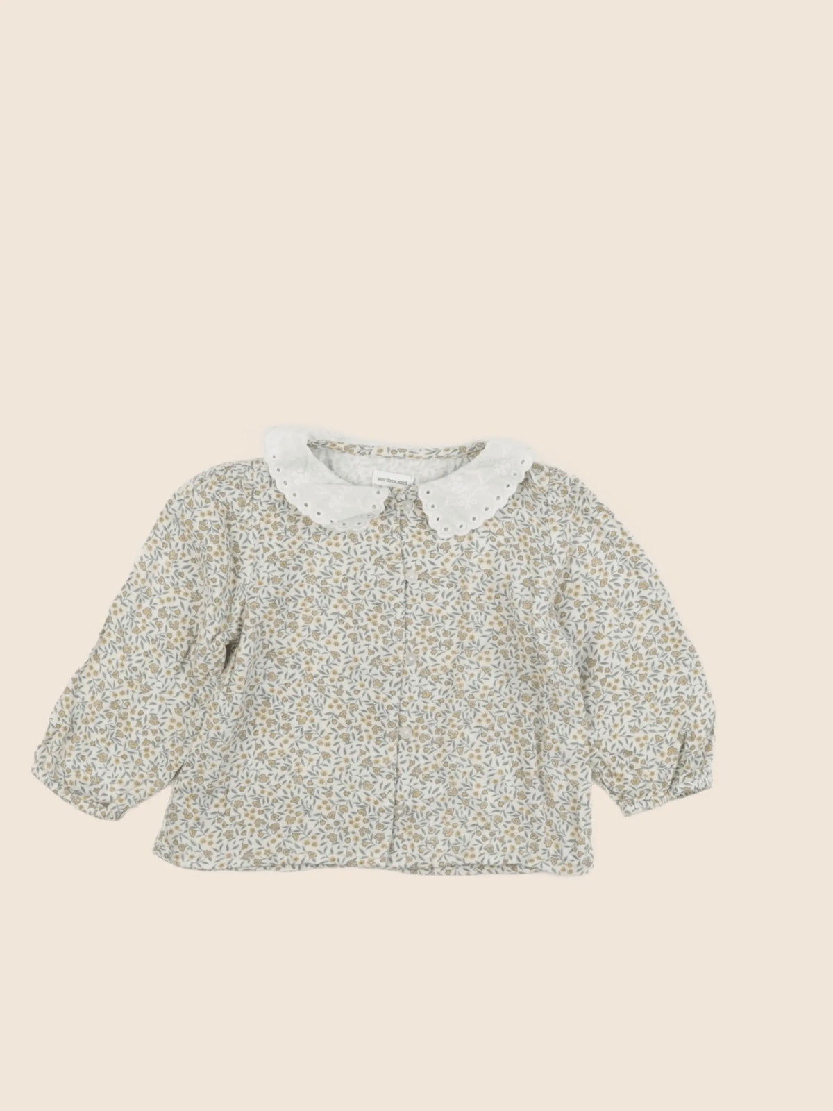 Vertbaudet - blouse beige - 12 mois