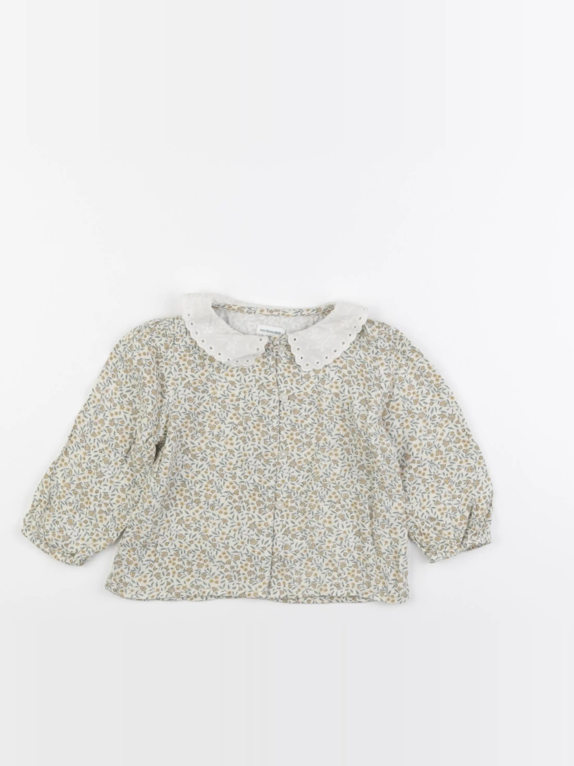 Vertbaudet - blouse beige - 12 mois