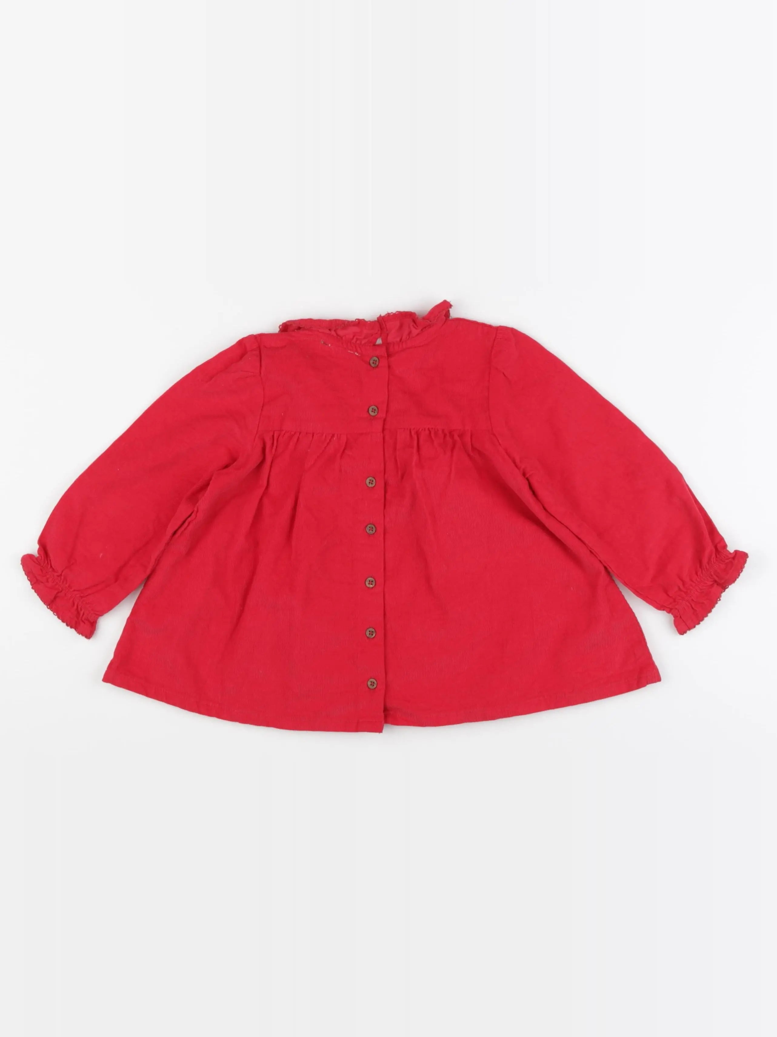 Boutchou - blouse rouge - 36 mois
