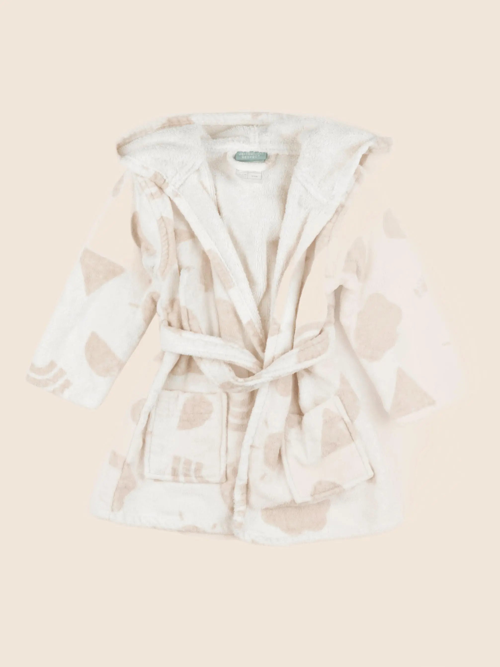 Vertbaudet - robe de chambre beige - 18 mois