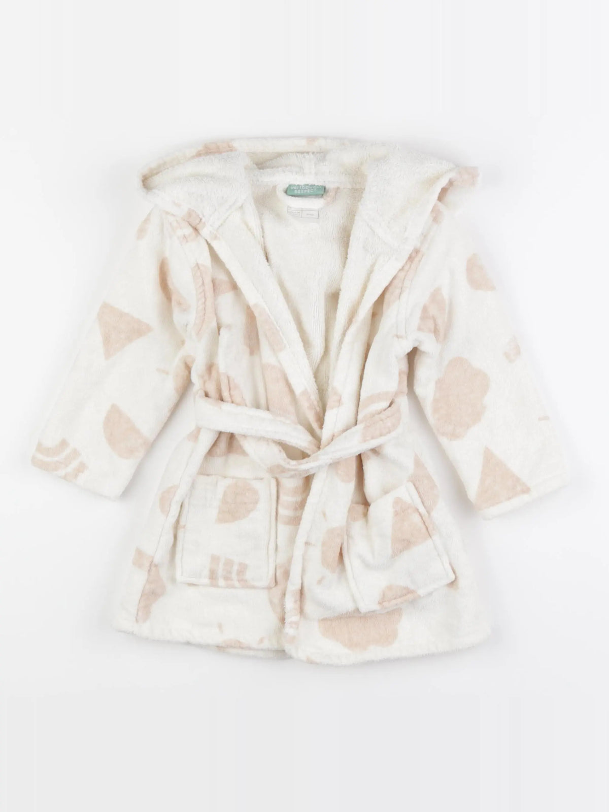 Vertbaudet - robe de chambre beige - 18 mois