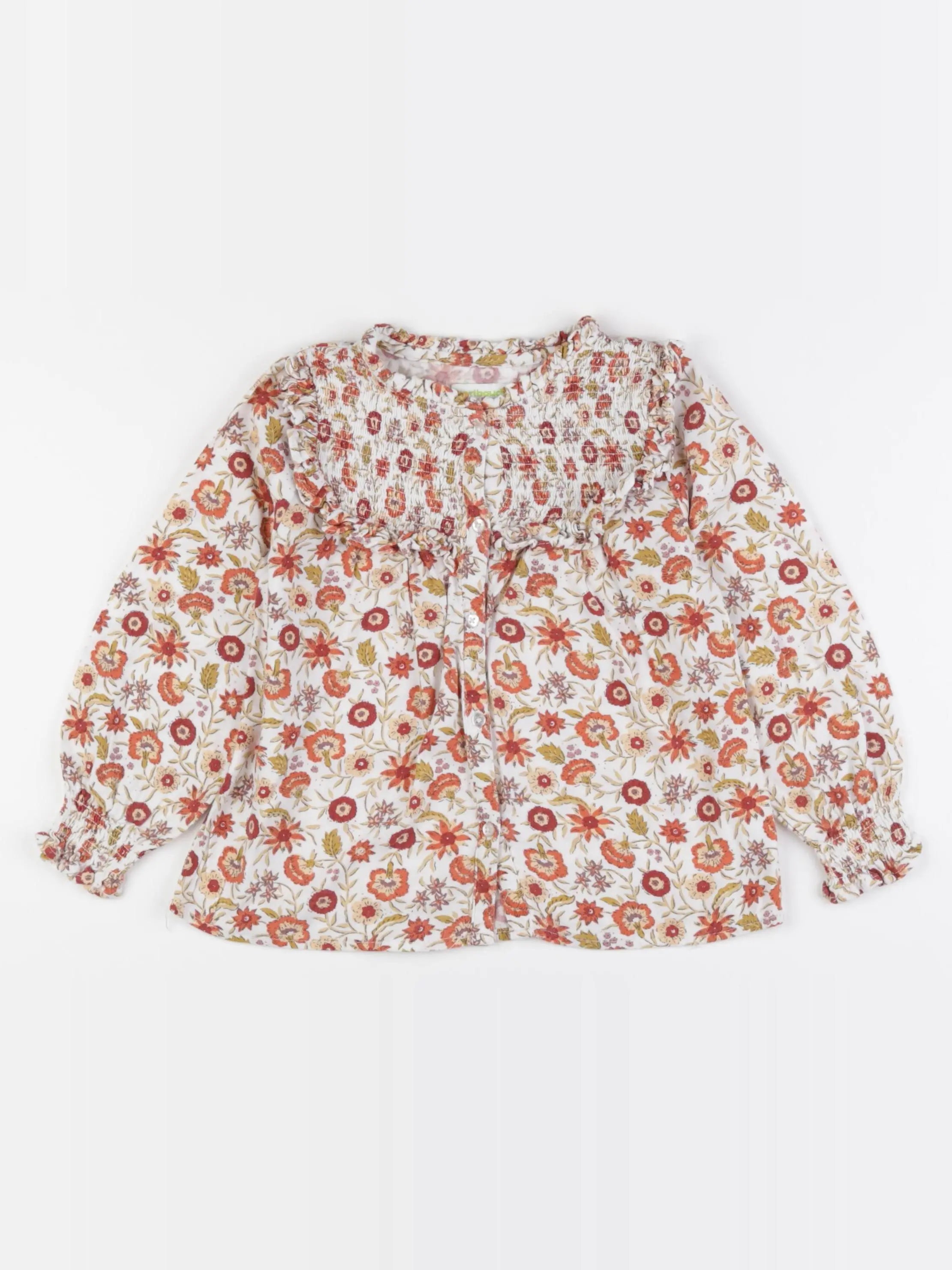 Vertbaudet - blouse rouge - 5 ans