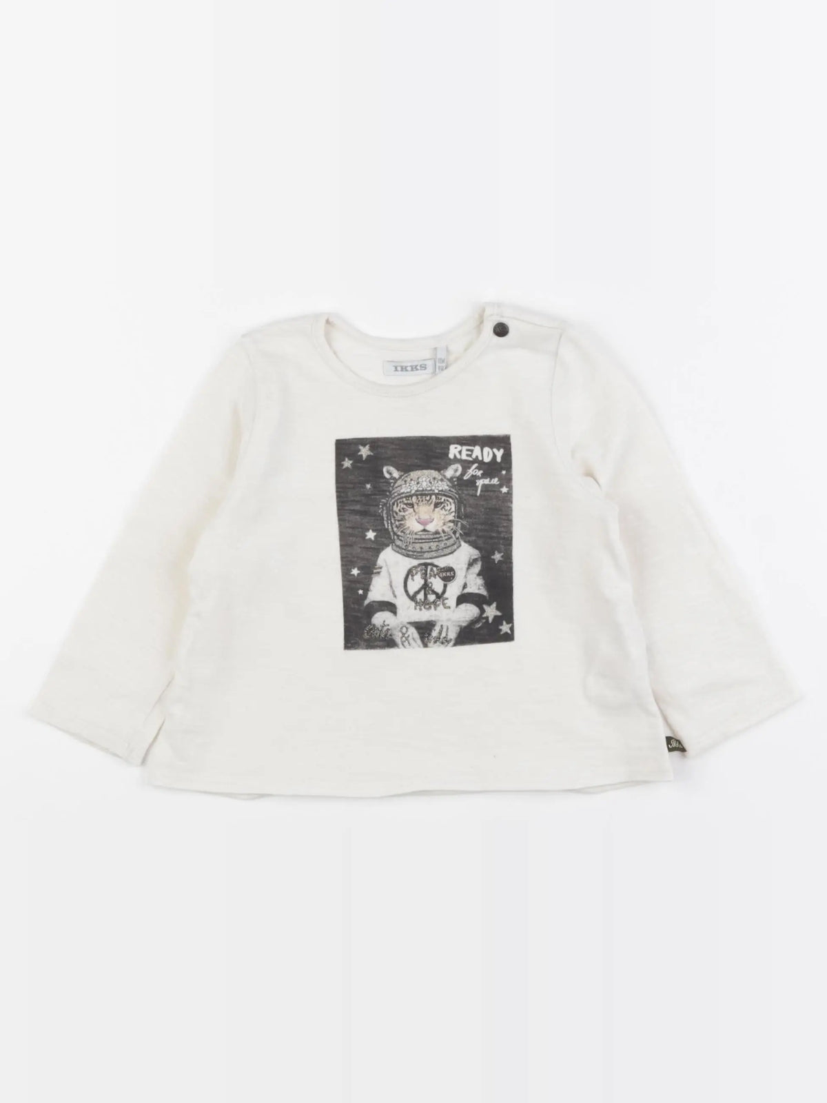 IKKS - tee-shirt beige - 18 mois