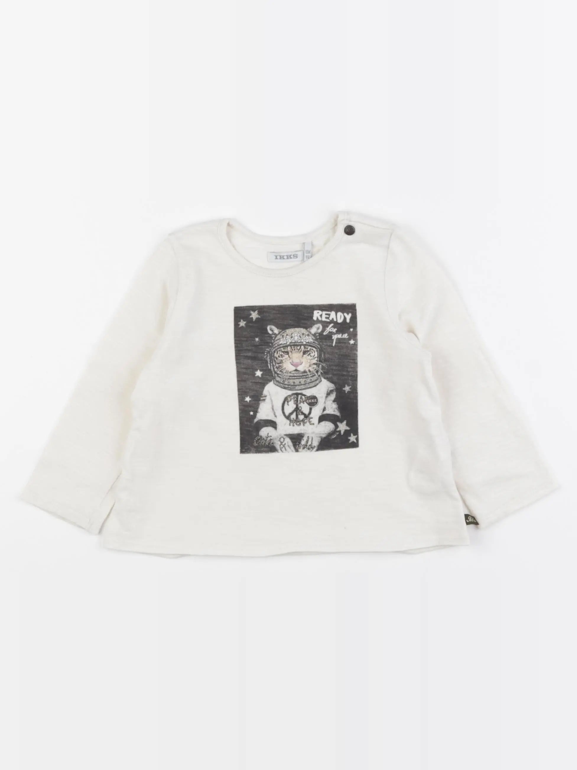 IKKS - tee-shirt beige - 18 mois