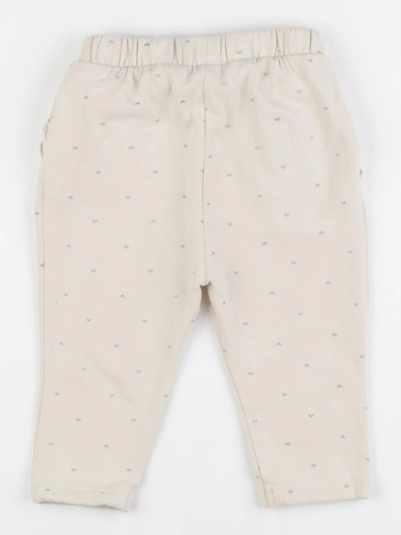 Vertbaudet - pantalon blanc, argent - 18 mois