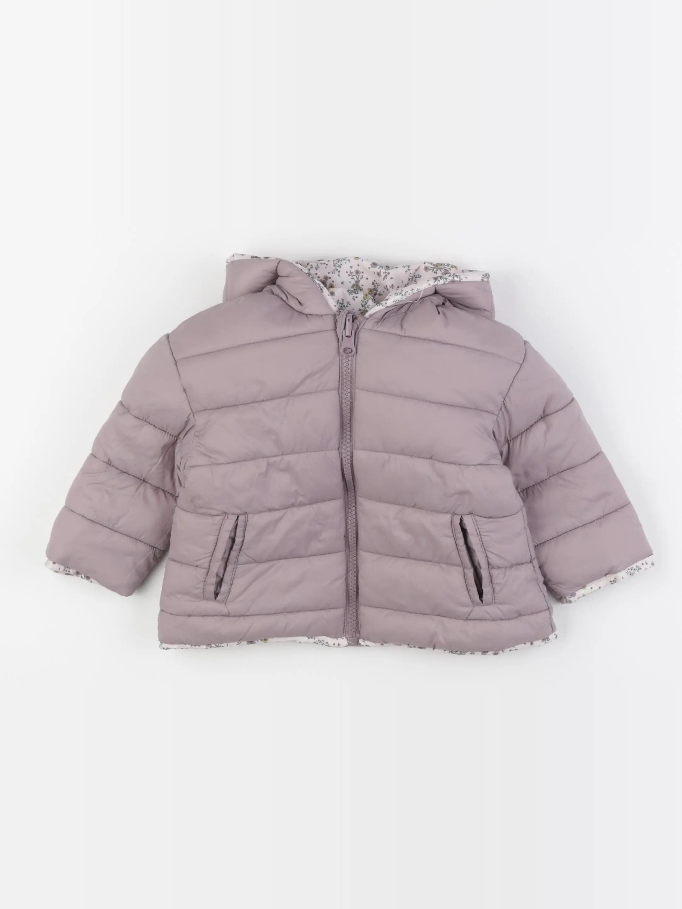 Vertbaudet - doudoune réversible multicolore - 18 mois