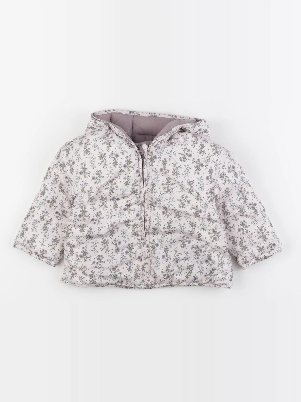 Vertbaudet - doudoune réversible multicolore - 18 mois