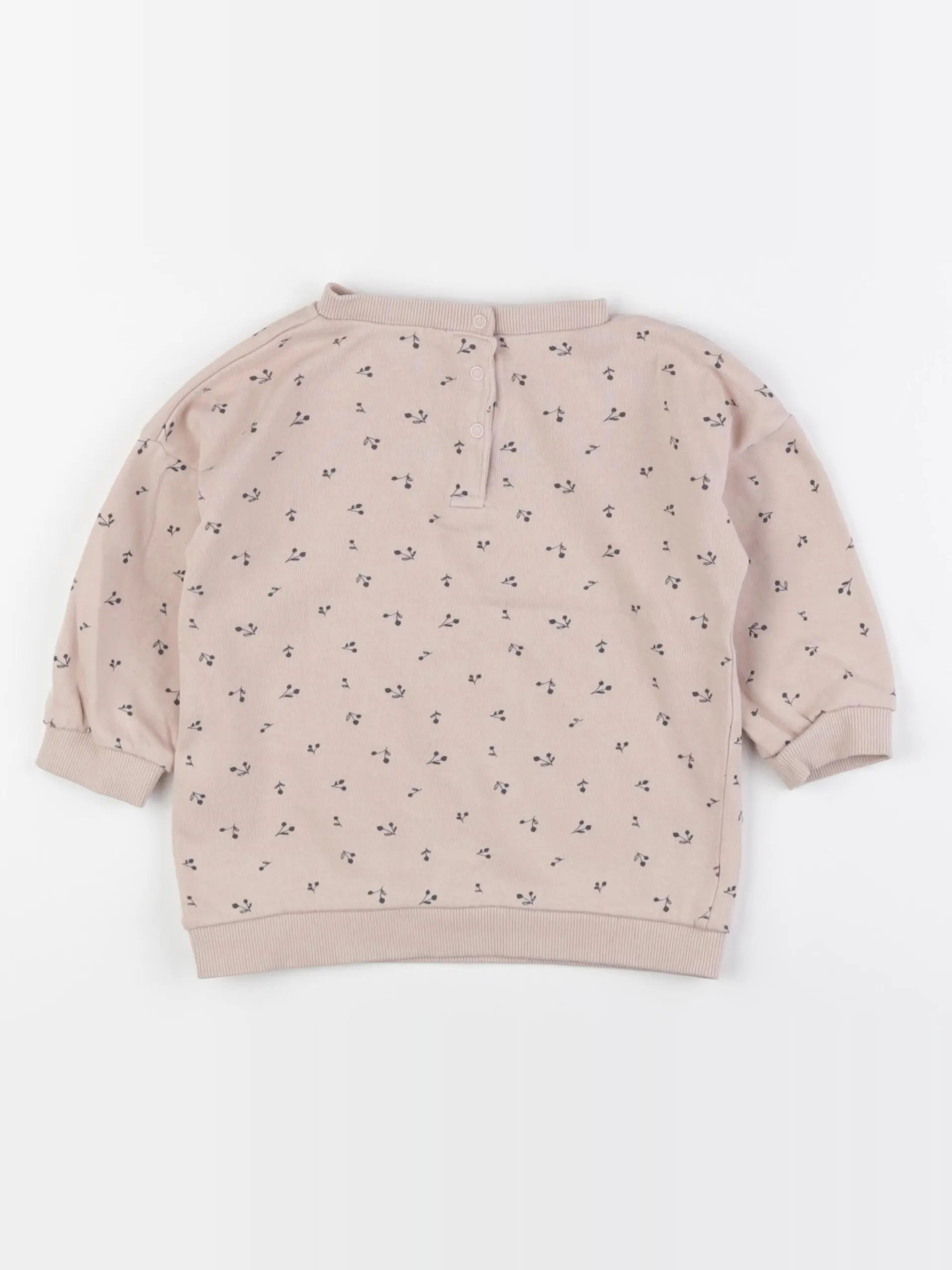 Vertbaudet - sweat rose - 18 mois